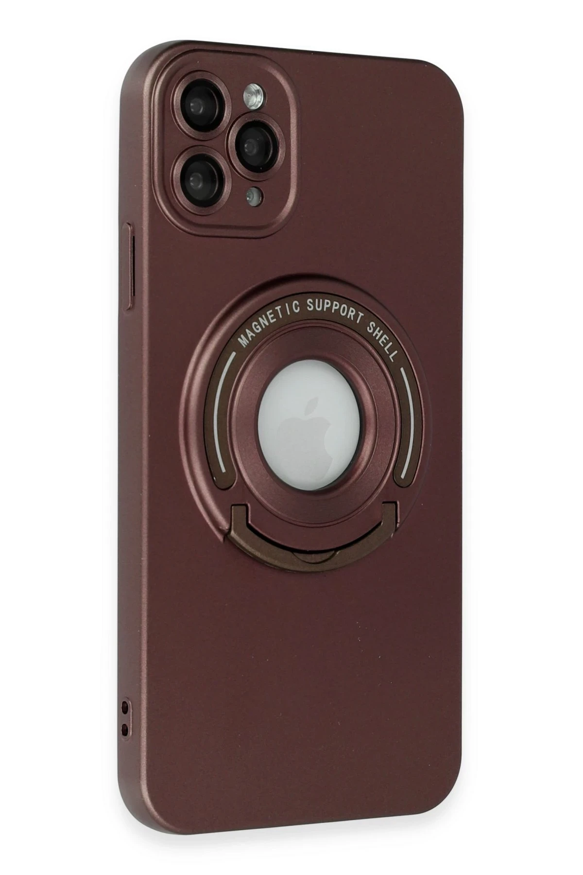 Newface iPhone 12 Pro Kılıf Lukka Magneticsafe Kapak - Kahverengi