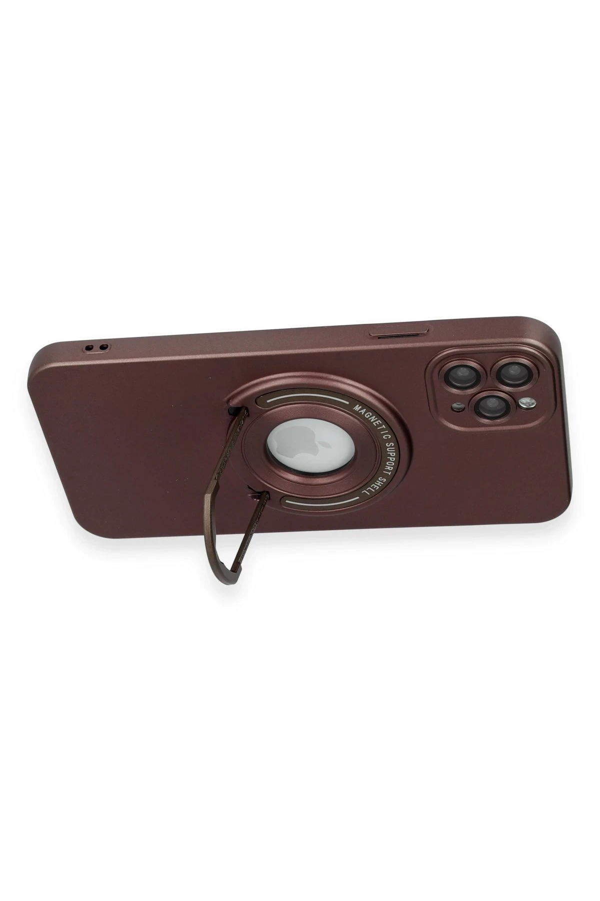 Newface iPhone 12 Pro Kılıf Lukka Magneticsafe Kapak - Kahverengi