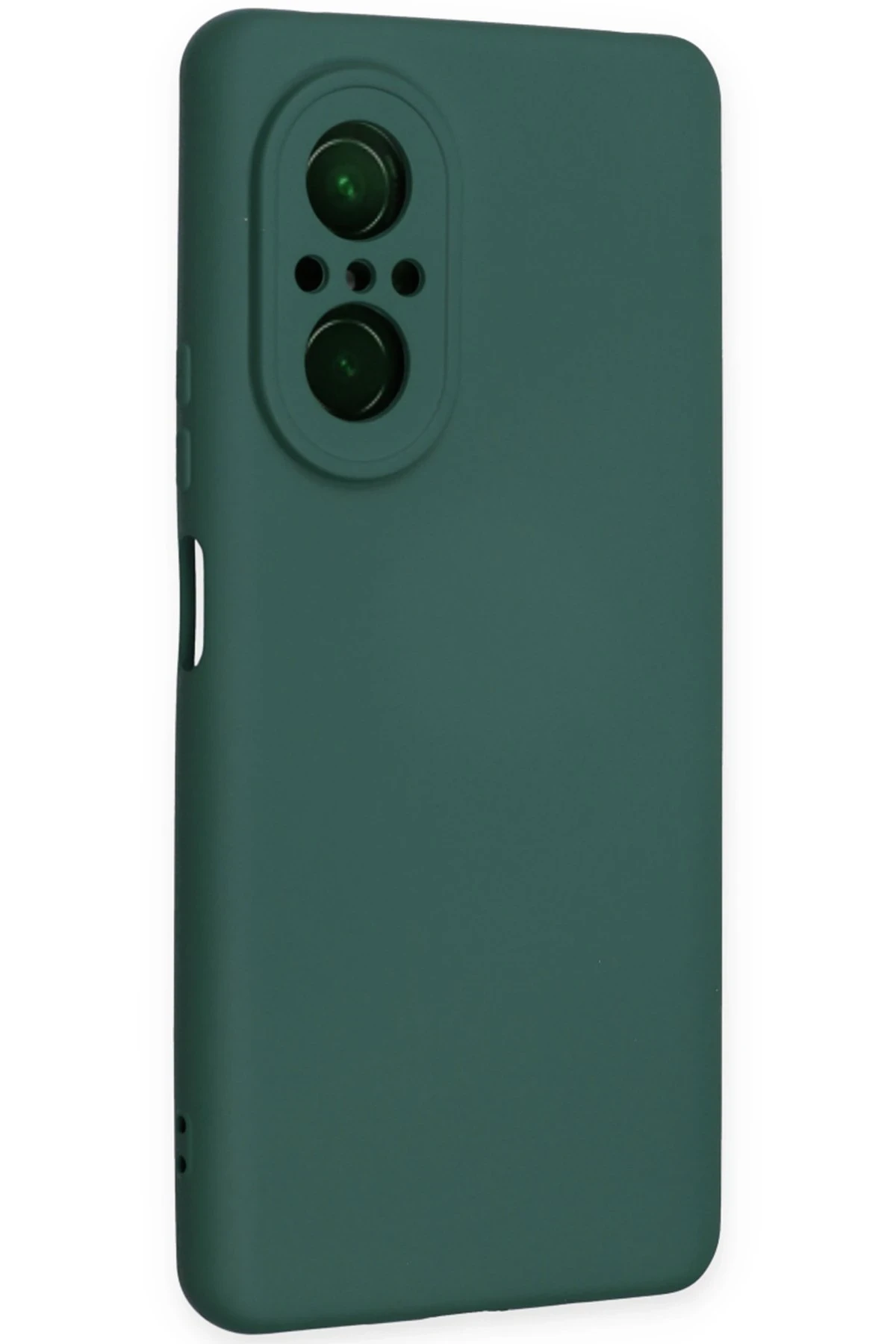 Newface Huawei Nova 9 SE Kılıf Nano içi Kadife Silikon - Koyu Yeşil