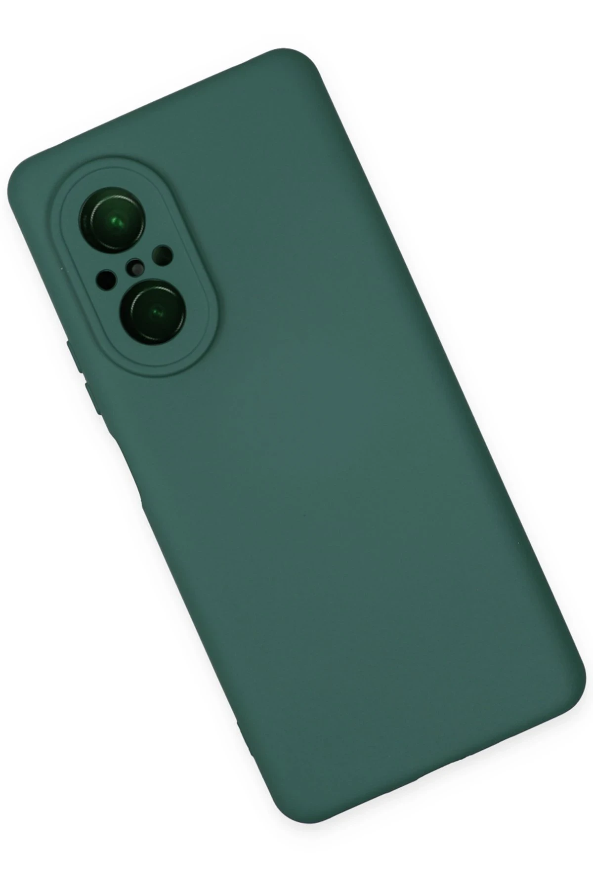 Newface Huawei Nova 9 SE Kılıf Nano içi Kadife Silikon - Koyu Yeşil