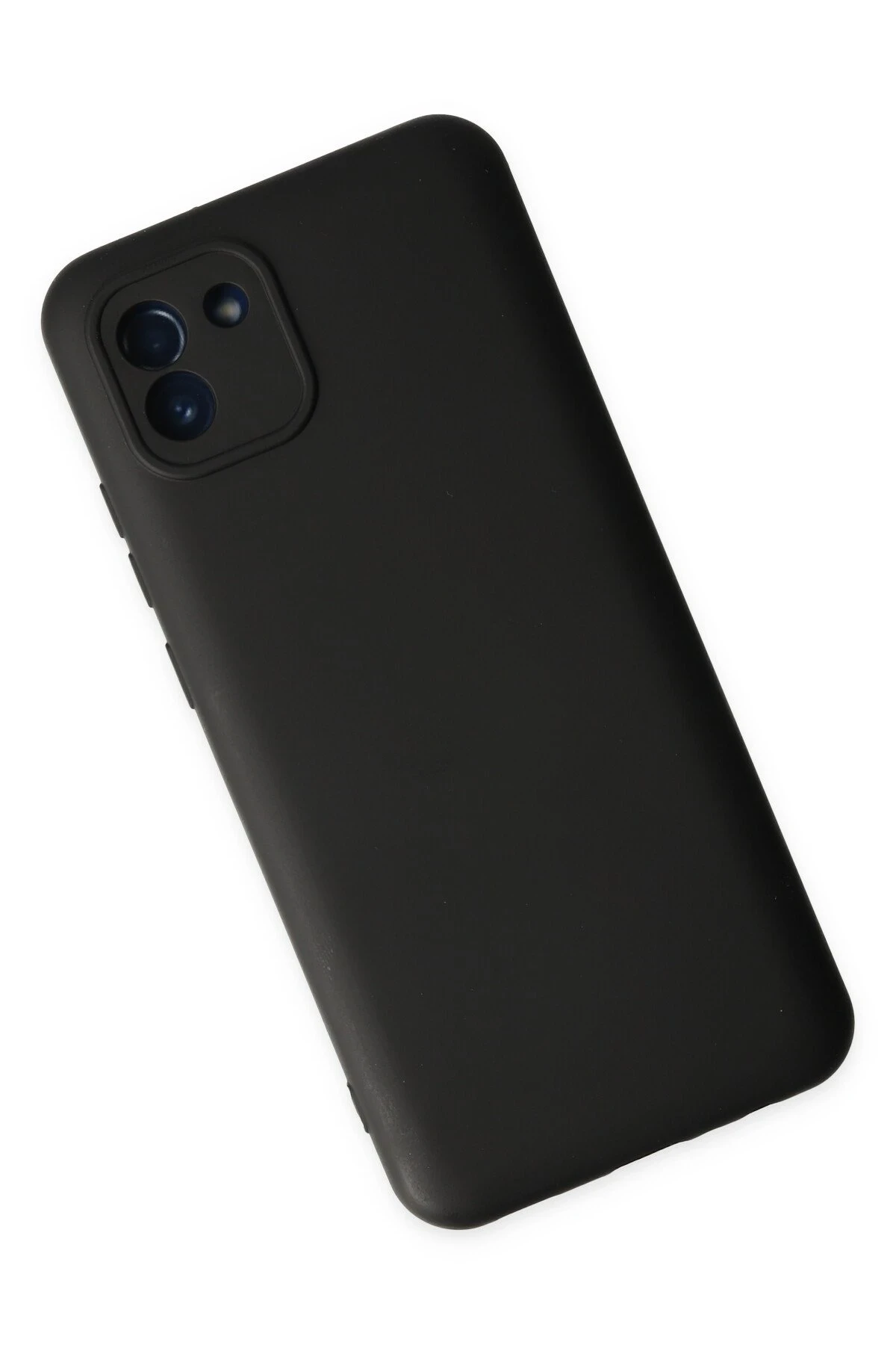 Newface Samsung Galaxy A03 Kılıf Nano içi Kadife Silikon - Siyah