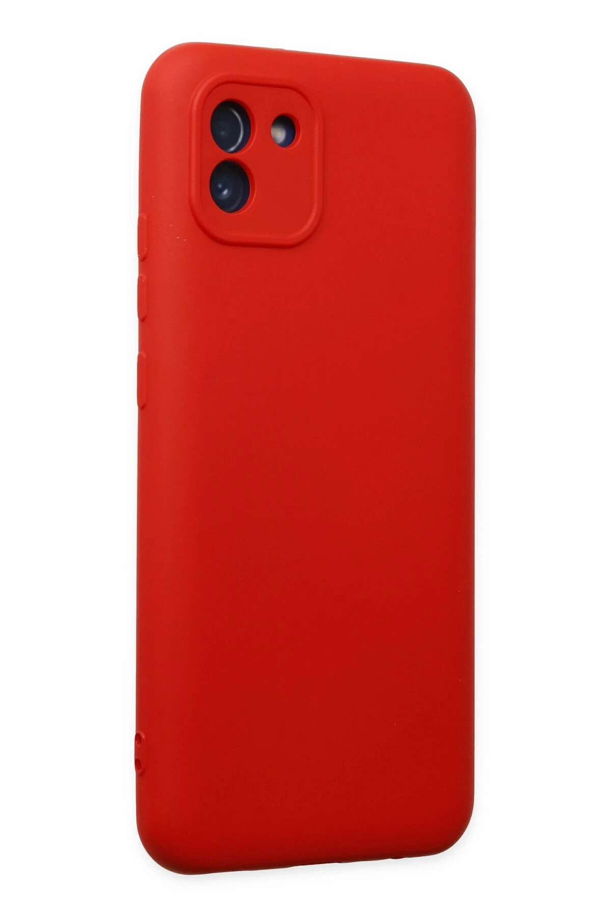 Newface Samsung Galaxy A03 Kılıf Nano içi Kadife Silikon - Kırmızı