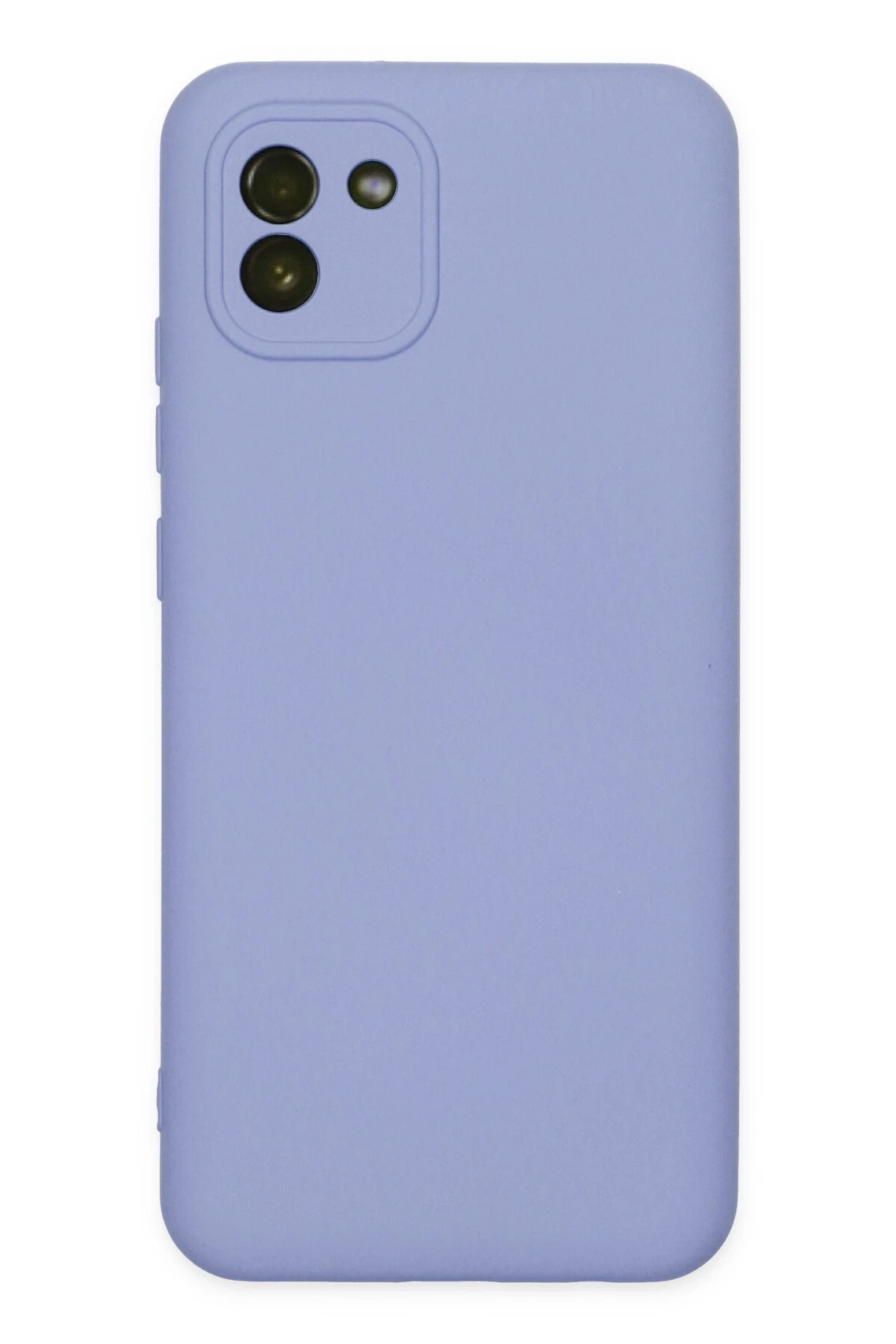 Newface Samsung Galaxy A03 Kılıf Nano içi Kadife Silikon - Lila