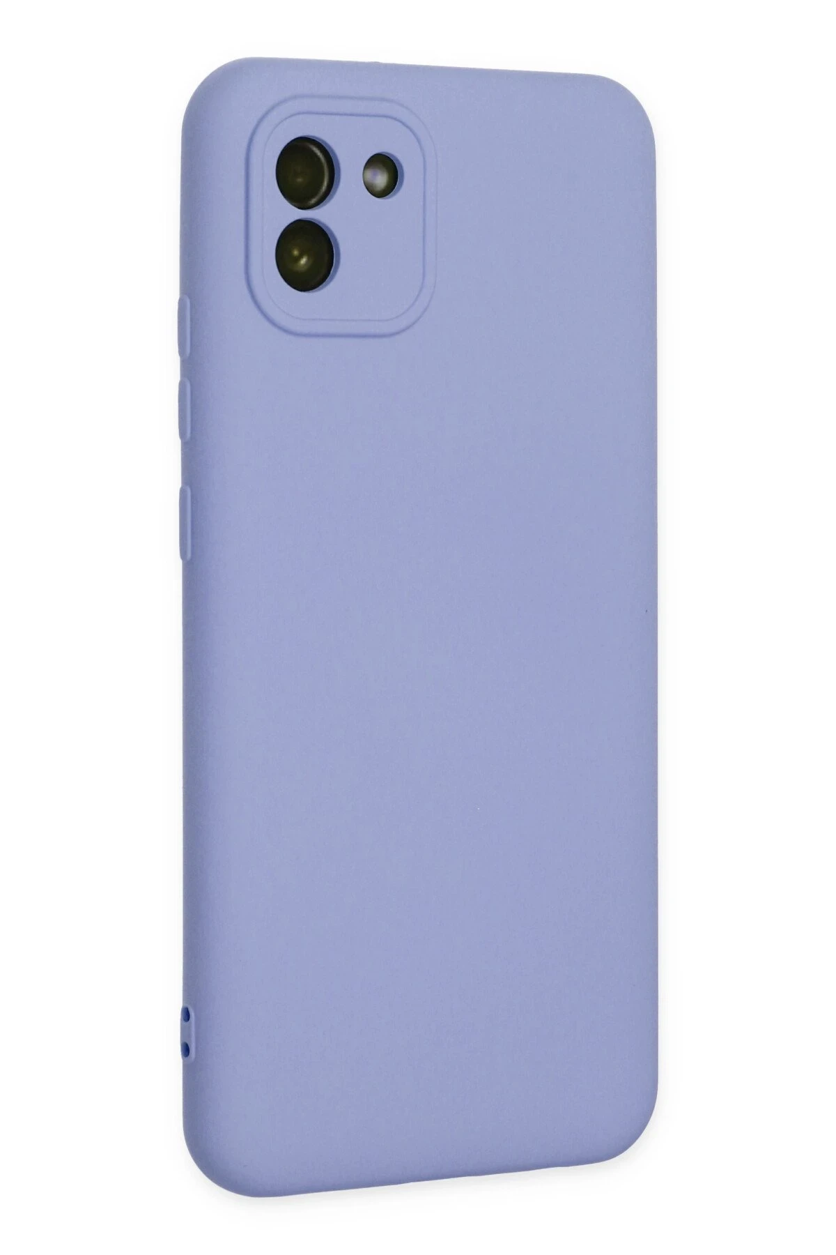 Newface Samsung Galaxy A03 Kılıf Nano içi Kadife Silikon - Lila