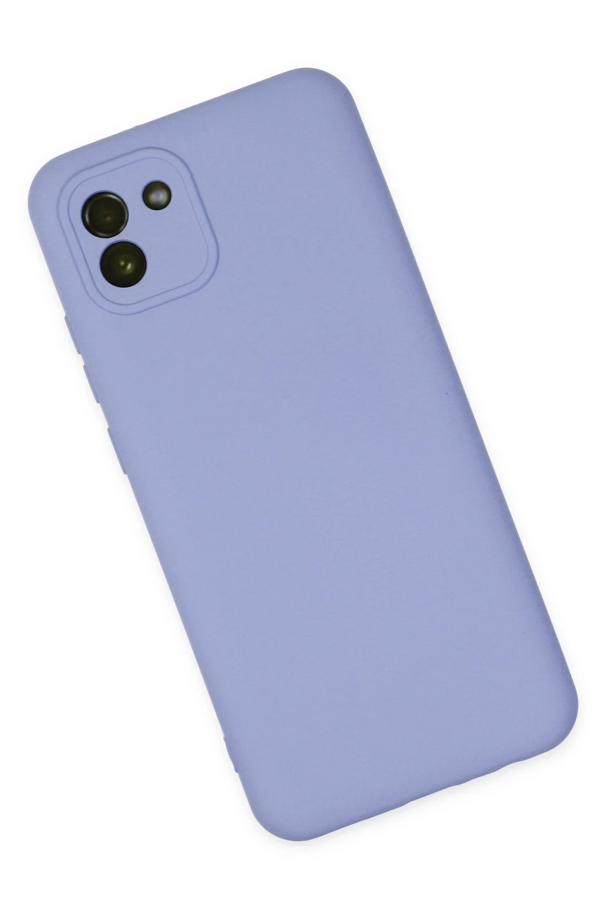 Newface Samsung Galaxy A03 Kılıf Nano içi Kadife Silikon - Lila