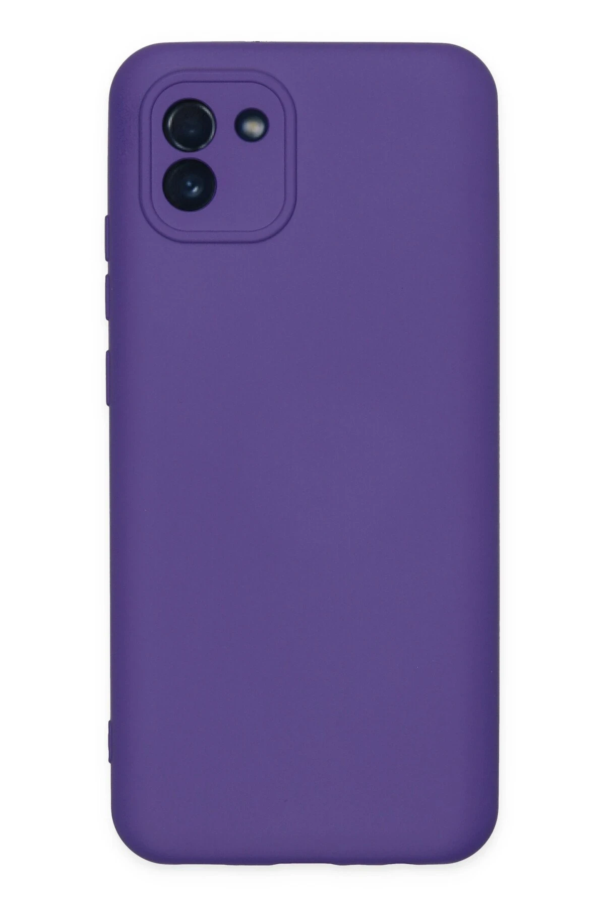 Newface Samsung Galaxy A03 Kılıf Nano içi Kadife Silikon - Mor