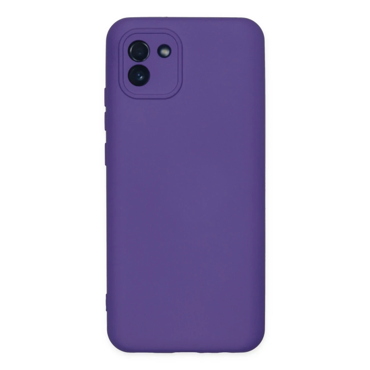 Newface Samsung Galaxy A03 Kılıf Nano içi Kadife Silikon - Mor