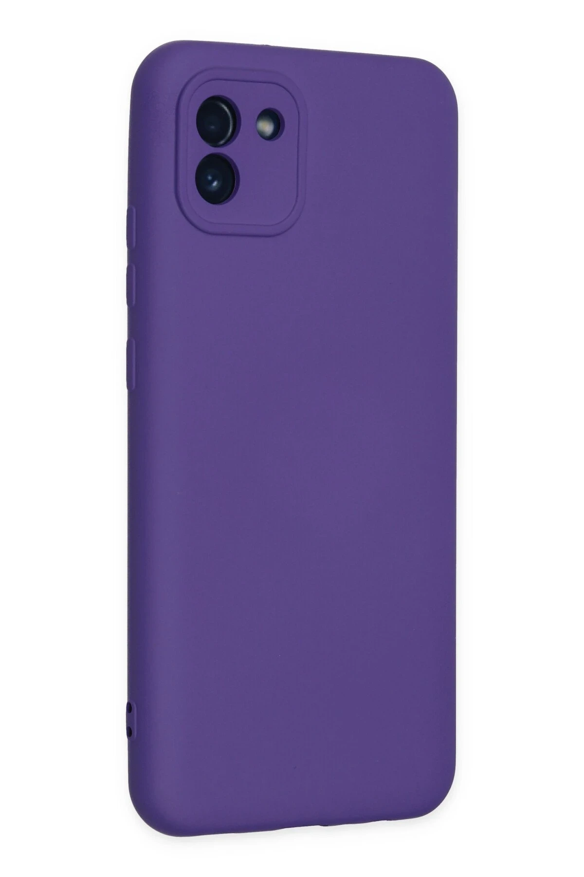 Newface Samsung Galaxy A03 Kılıf Nano içi Kadife Silikon - Mor