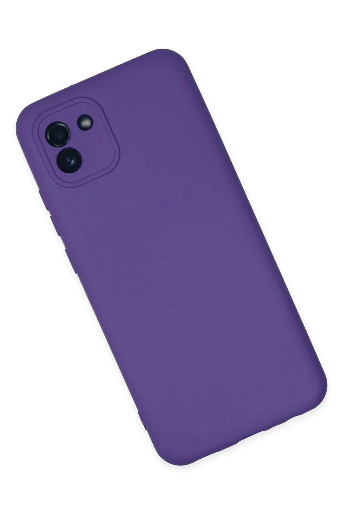 Newface Samsung Galaxy A03 Kılıf Nano içi Kadife Silikon - Mor
