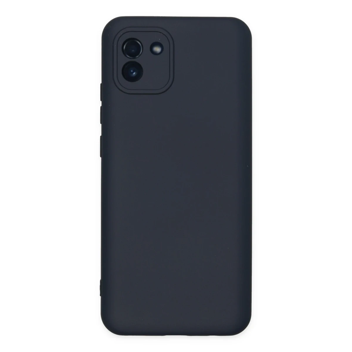 Newface Samsung Galaxy A03 Kılıf Nano içi Kadife Silikon - Lacivert