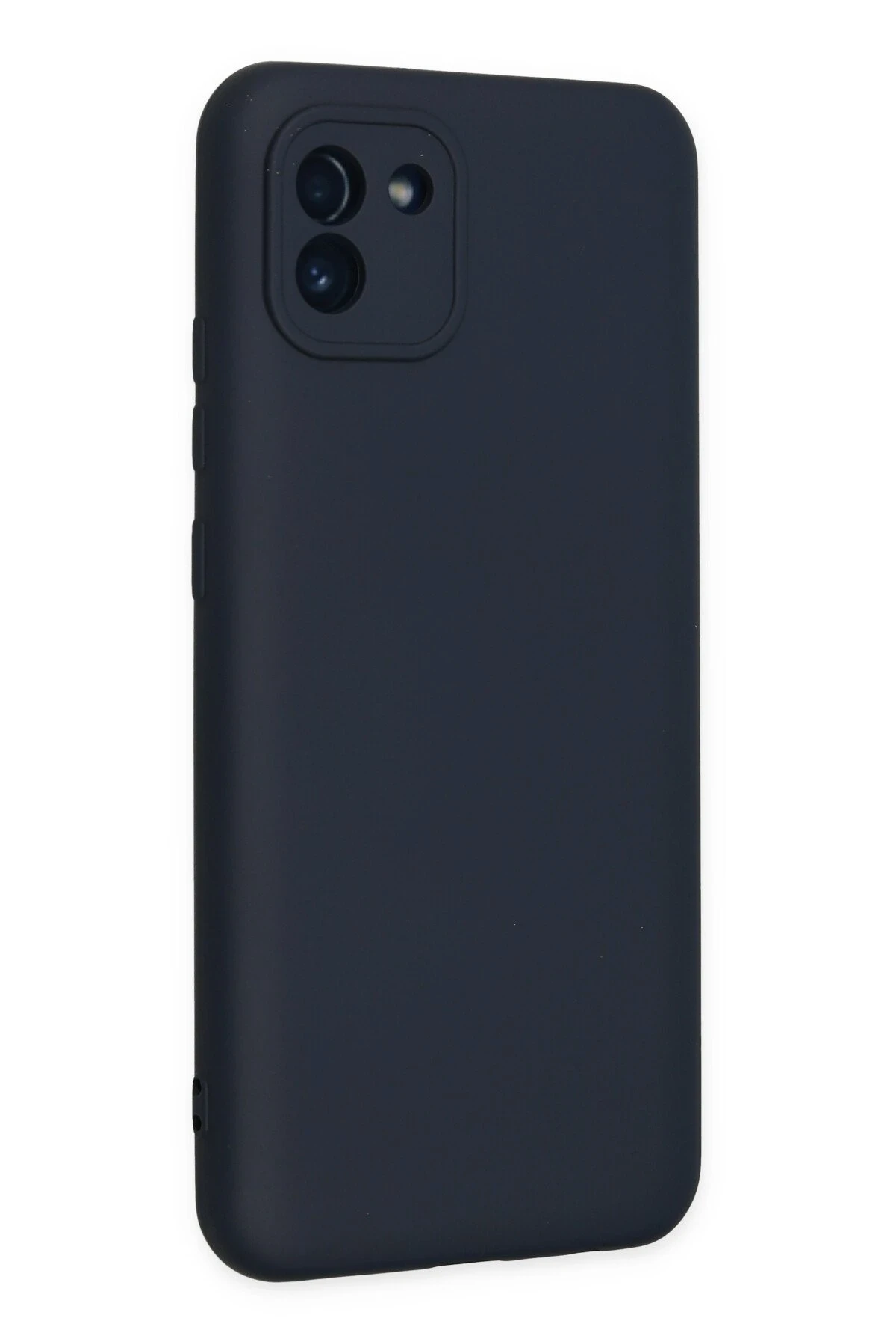 Newface Samsung Galaxy A03 Kılıf Nano içi Kadife Silikon - Lacivert