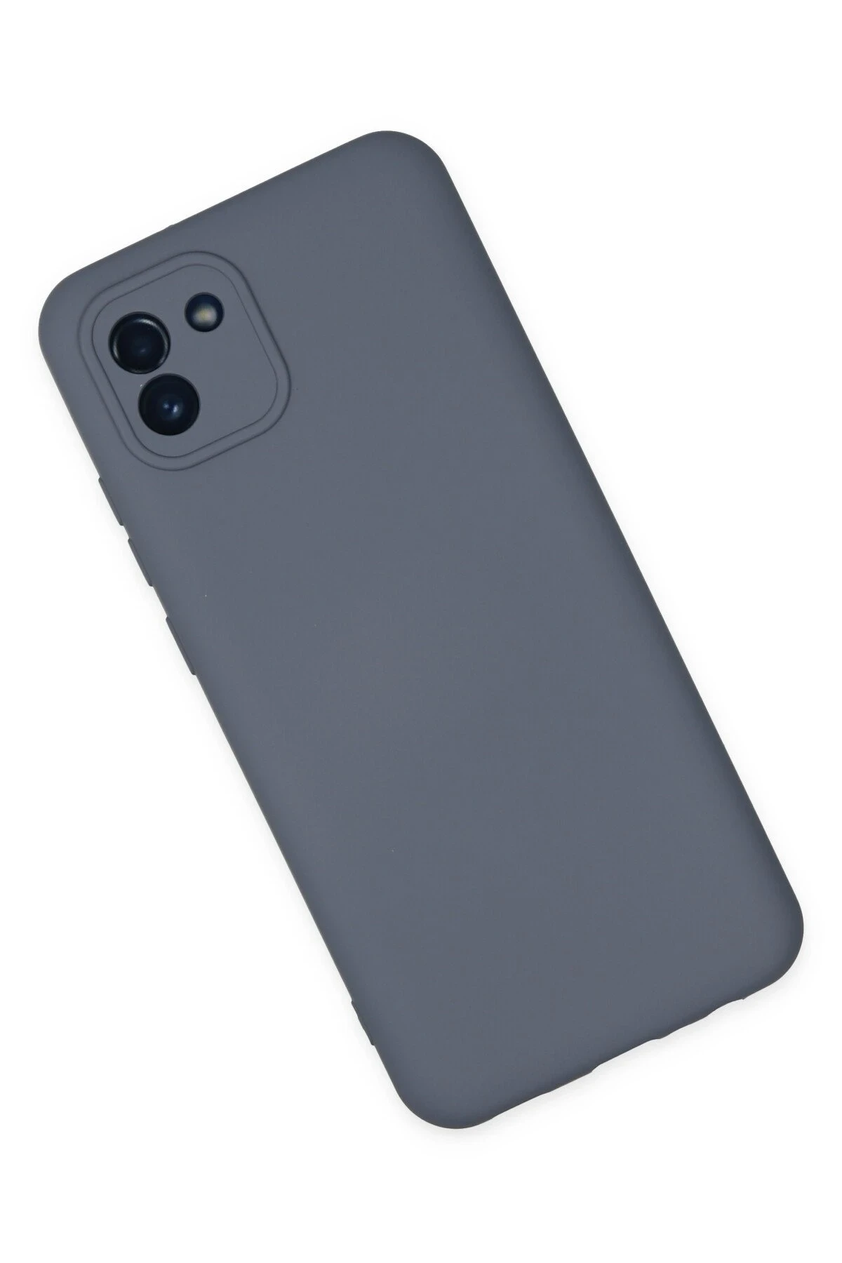 Newface Samsung Galaxy A03 Kılıf Nano içi Kadife Silikon - Gri