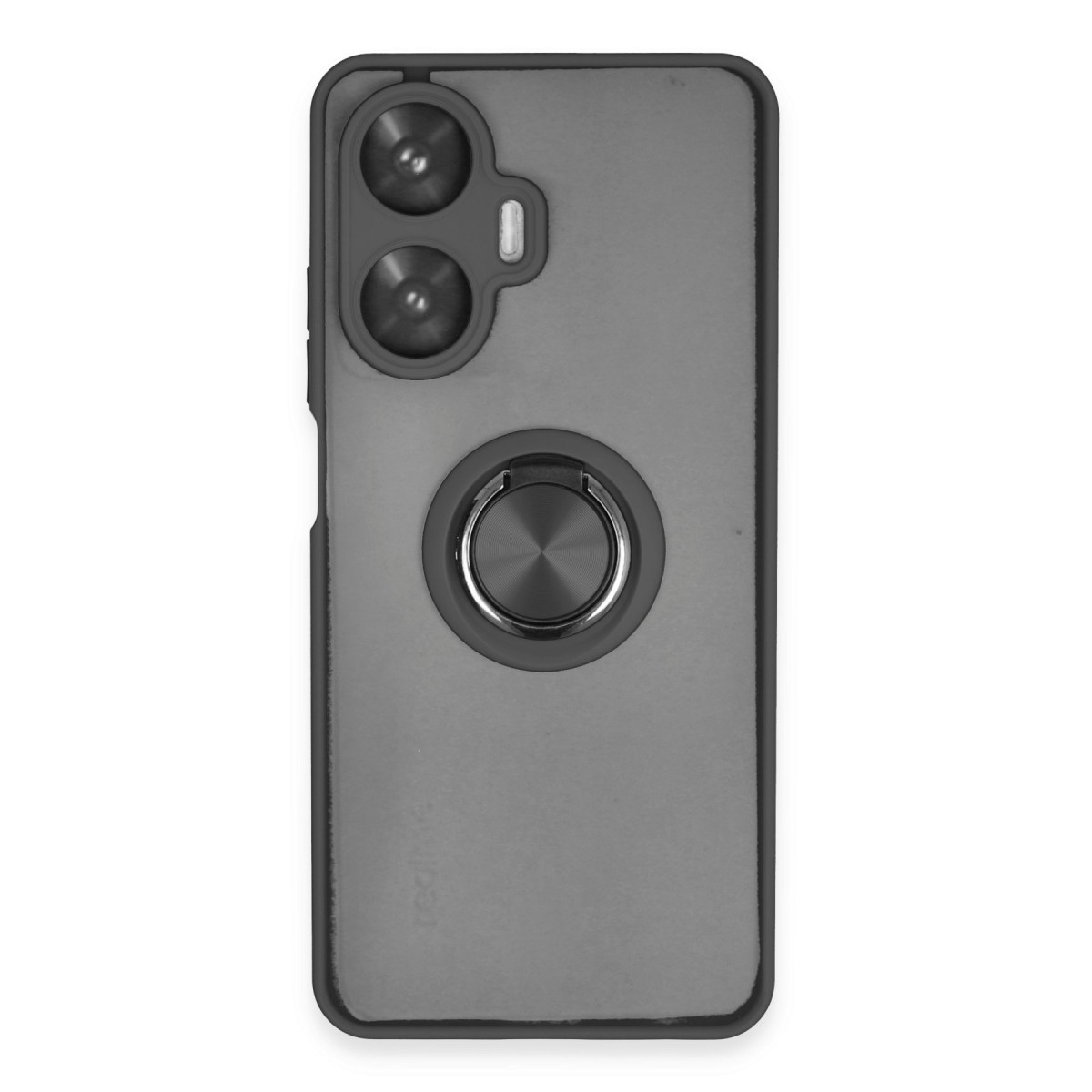Newface Realme C55 Kılıf Montreal Yüzüklü Silikon Kapak - Siyah — görsel 11