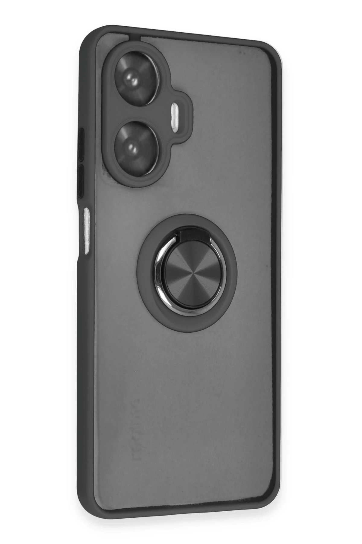 Newface Realme C55 Kılıf Montreal Yüzüklü Silikon Kapak - Siyah — görsel 2