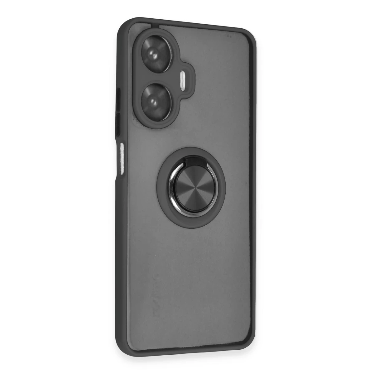 Newface Realme C55 Kılıf Montreal Yüzüklü Silikon Kapak - Siyah — görsel 7