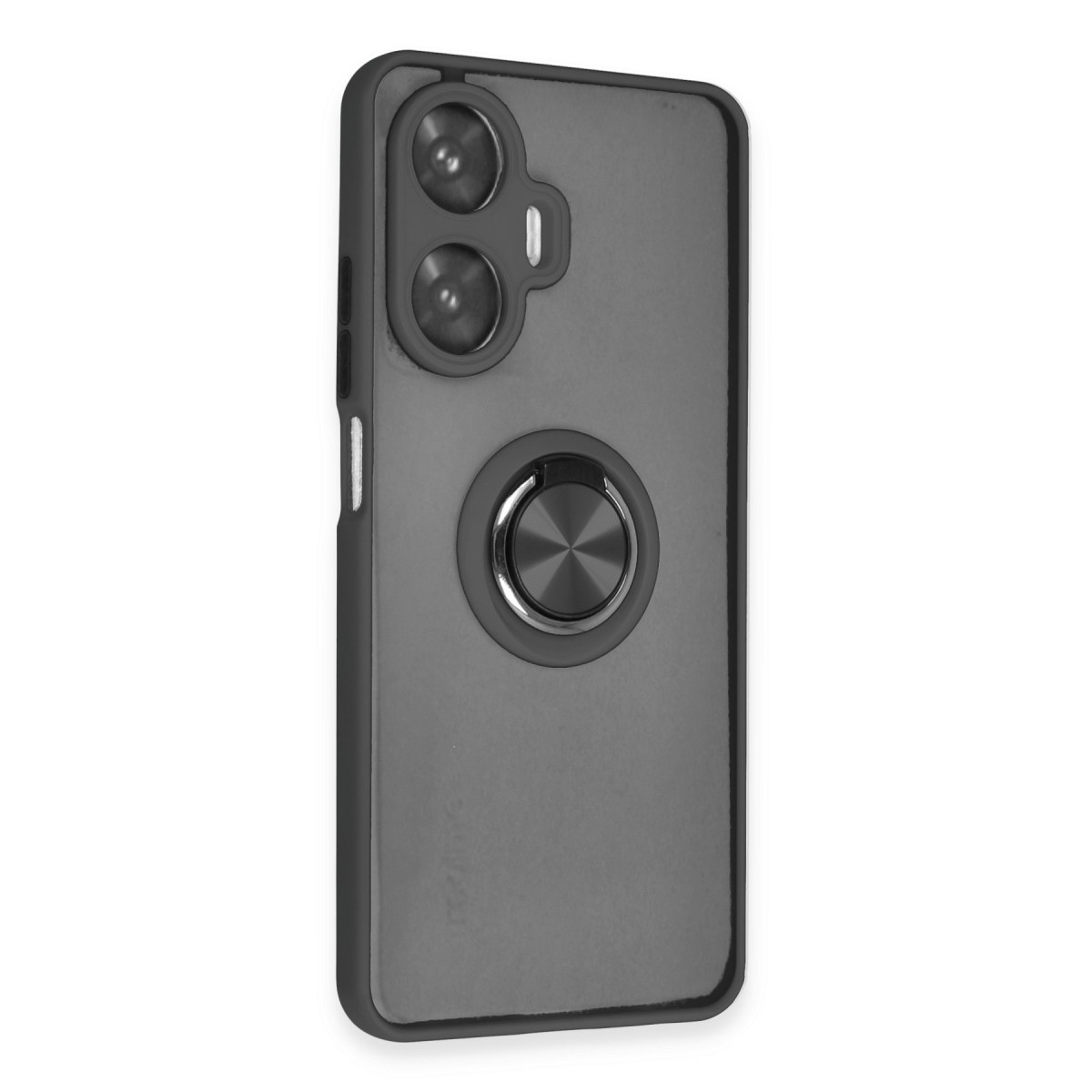 Newface Realme C55 Kılıf Montreal Yüzüklü Silikon Kapak - Siyah — görsel 12