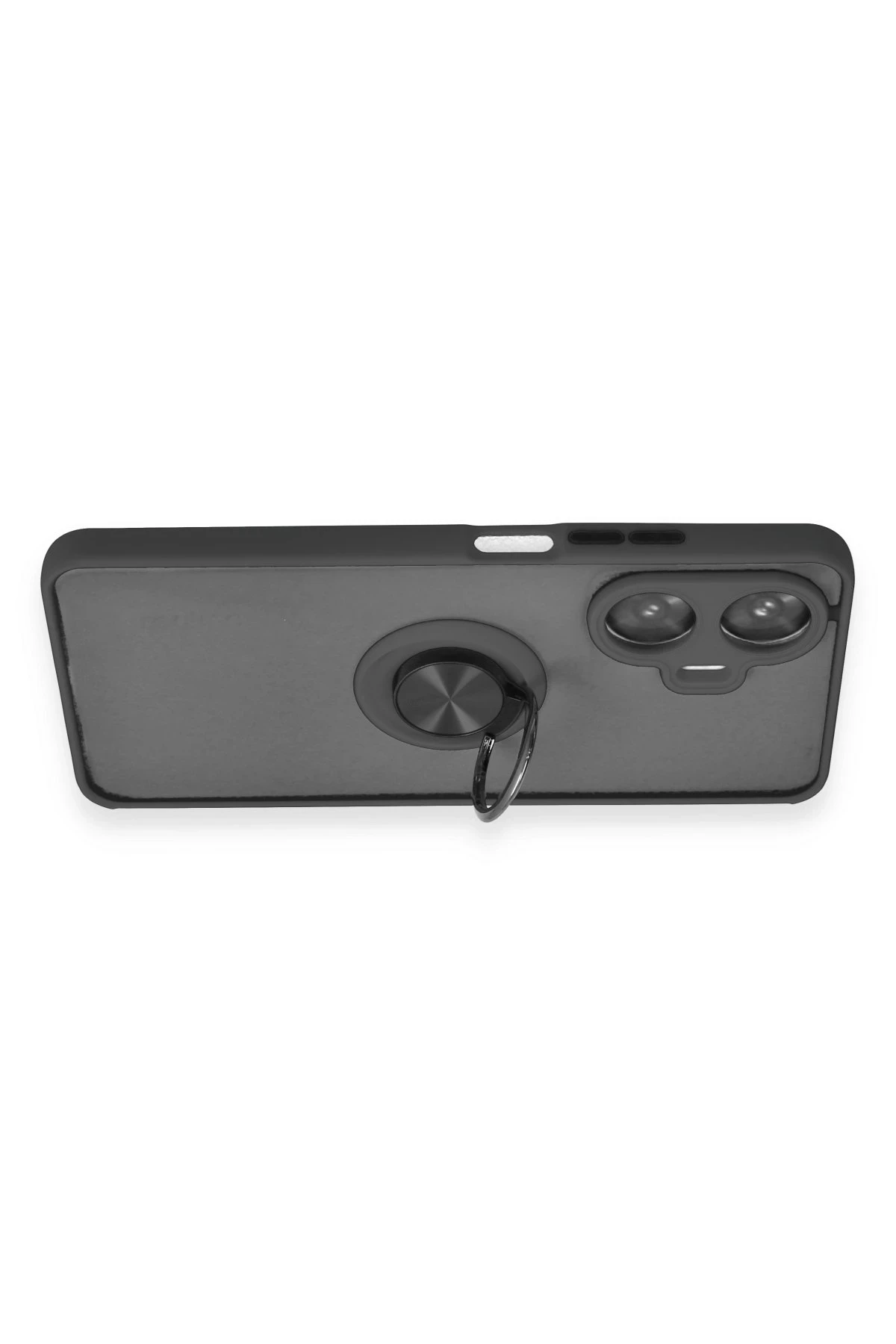 Newface Realme C55 Kılıf Montreal Yüzüklü Silikon Kapak - Siyah — görsel 3