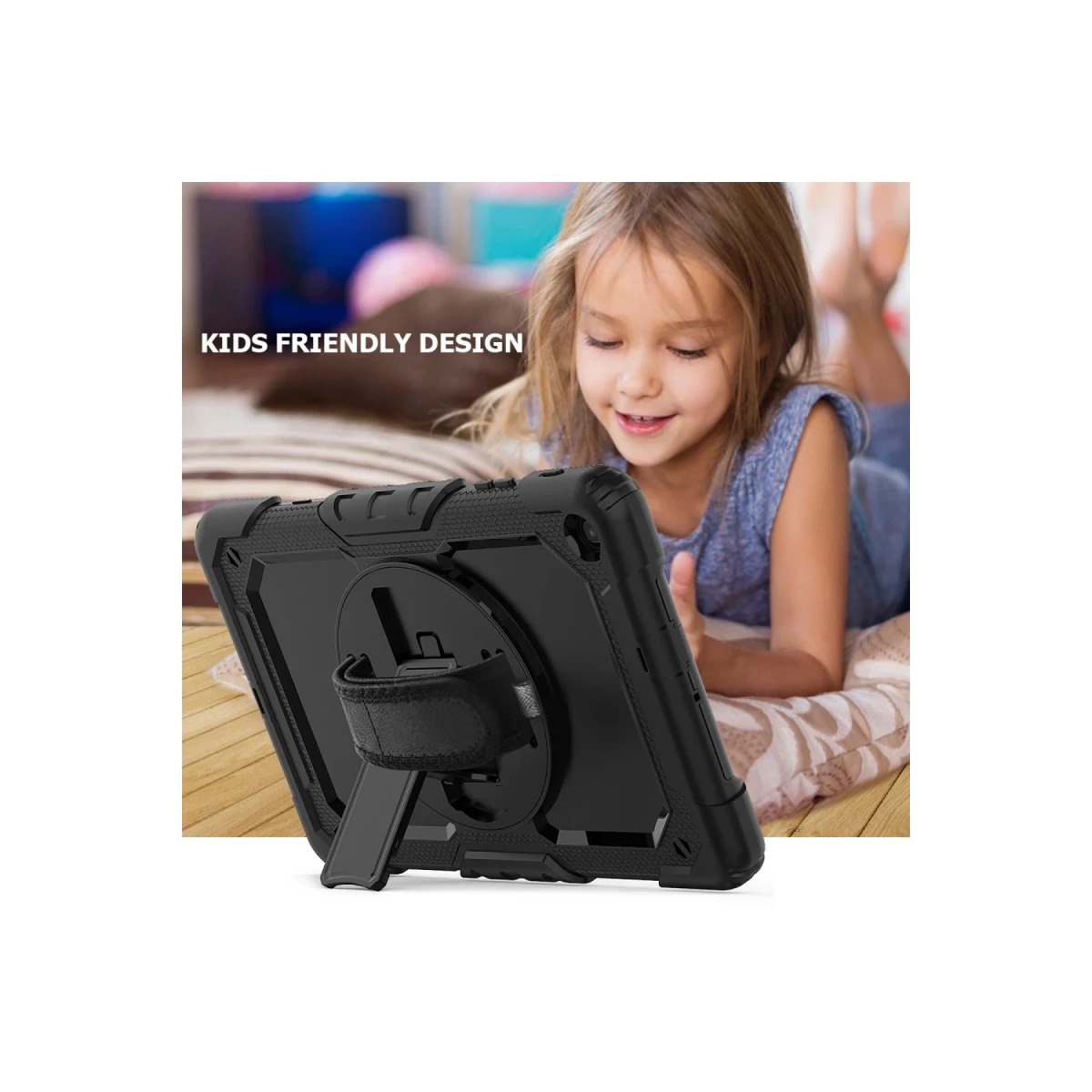 Newface Samsung Galaxy T510 Tab A 10.1 Kılıf Pars Tablet Kapak - Siyah