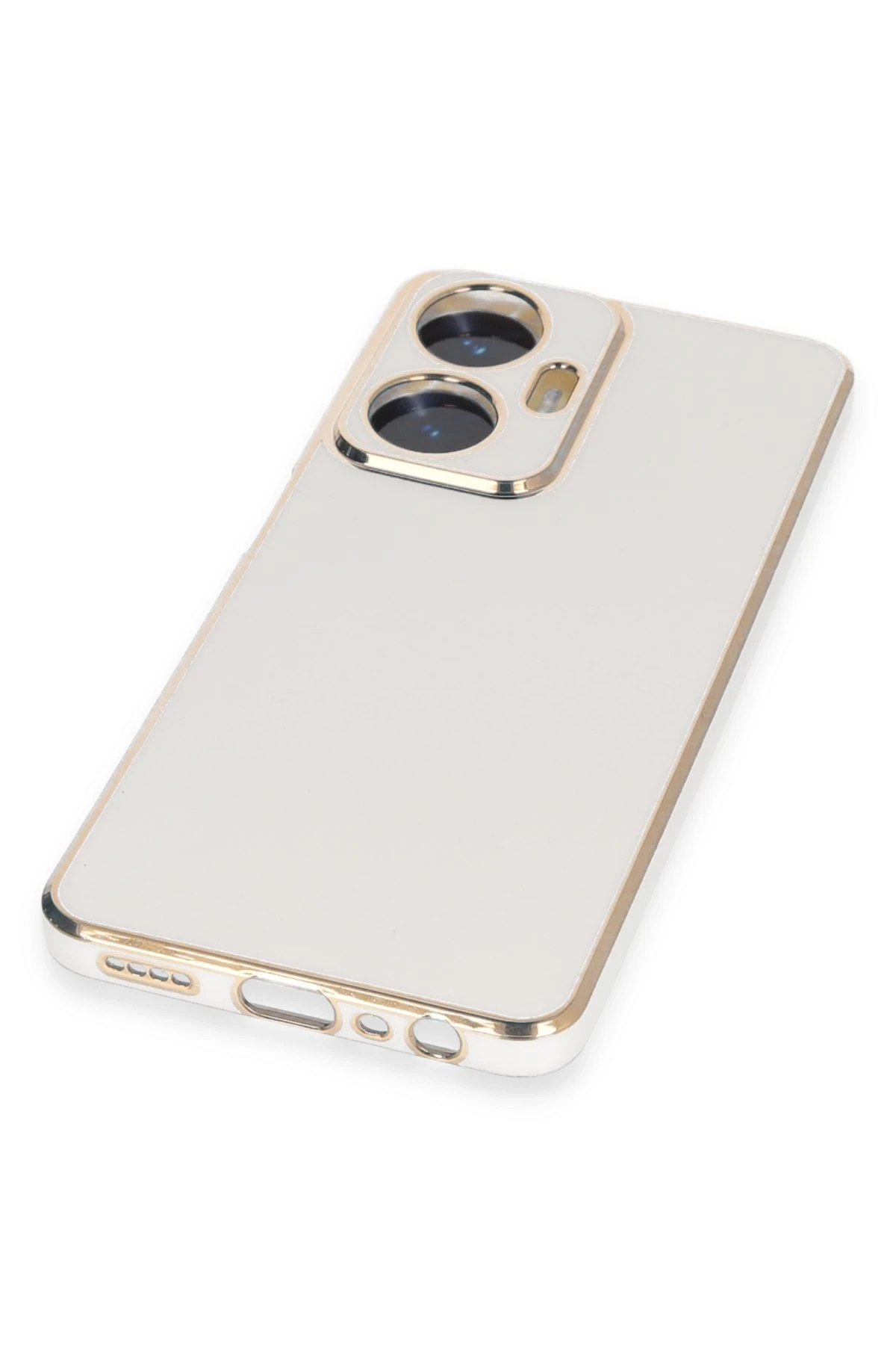 Newface Realme C55 Kılıf Volet Silikon - Beyaz