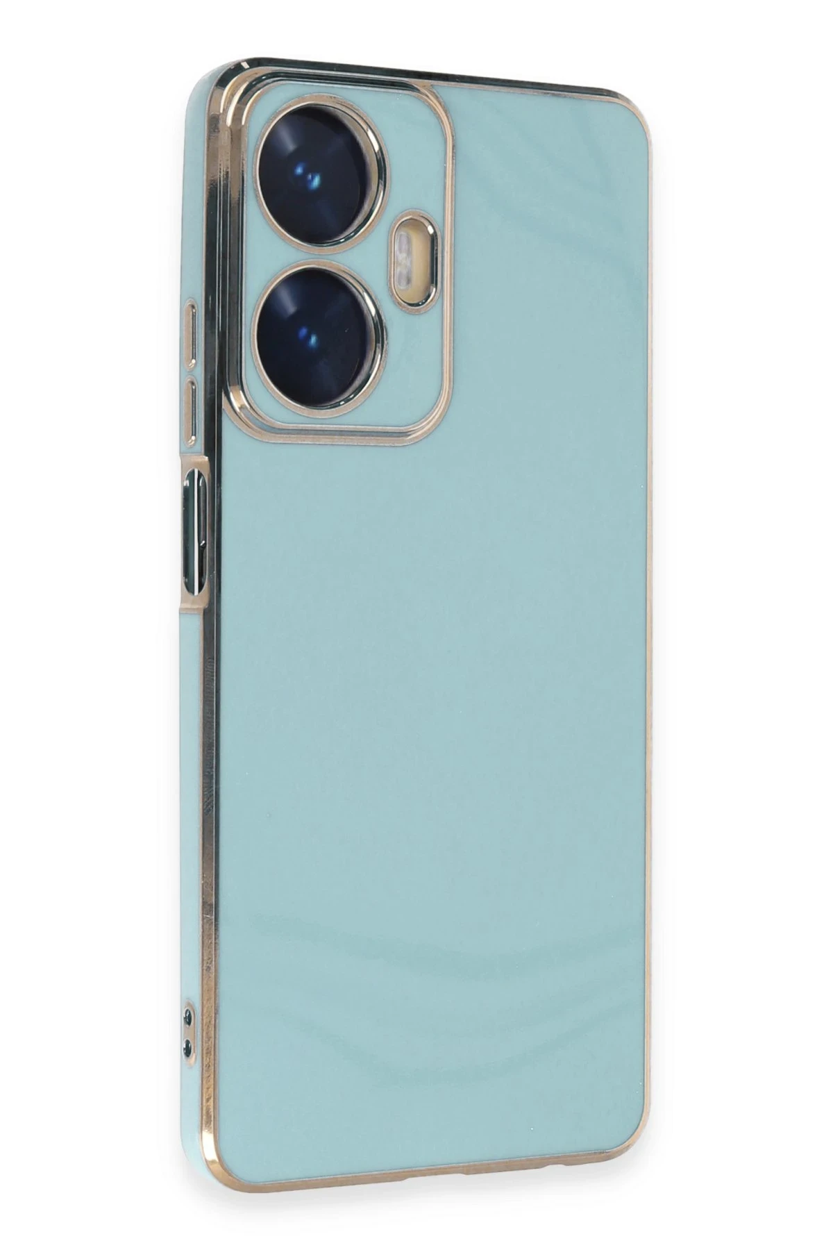 Newface Realme C55 Kılıf Volet Silikon - Açık Yeşil