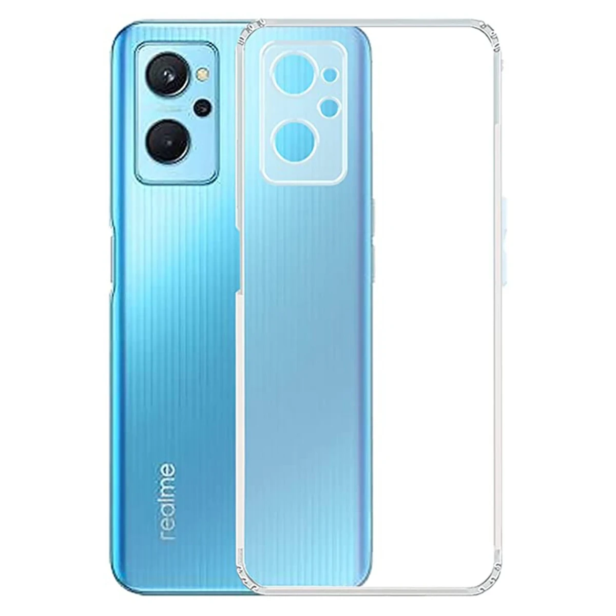 Newface Realme 9i 4G Kılıf Lüx Şeffaf Silikon — görsel 3