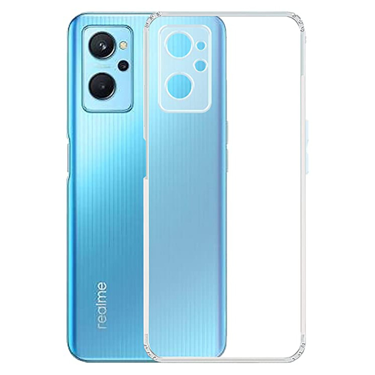 Newface Realme 9i 4G Kılıf Lüx Şeffaf Silikon — görsel 5