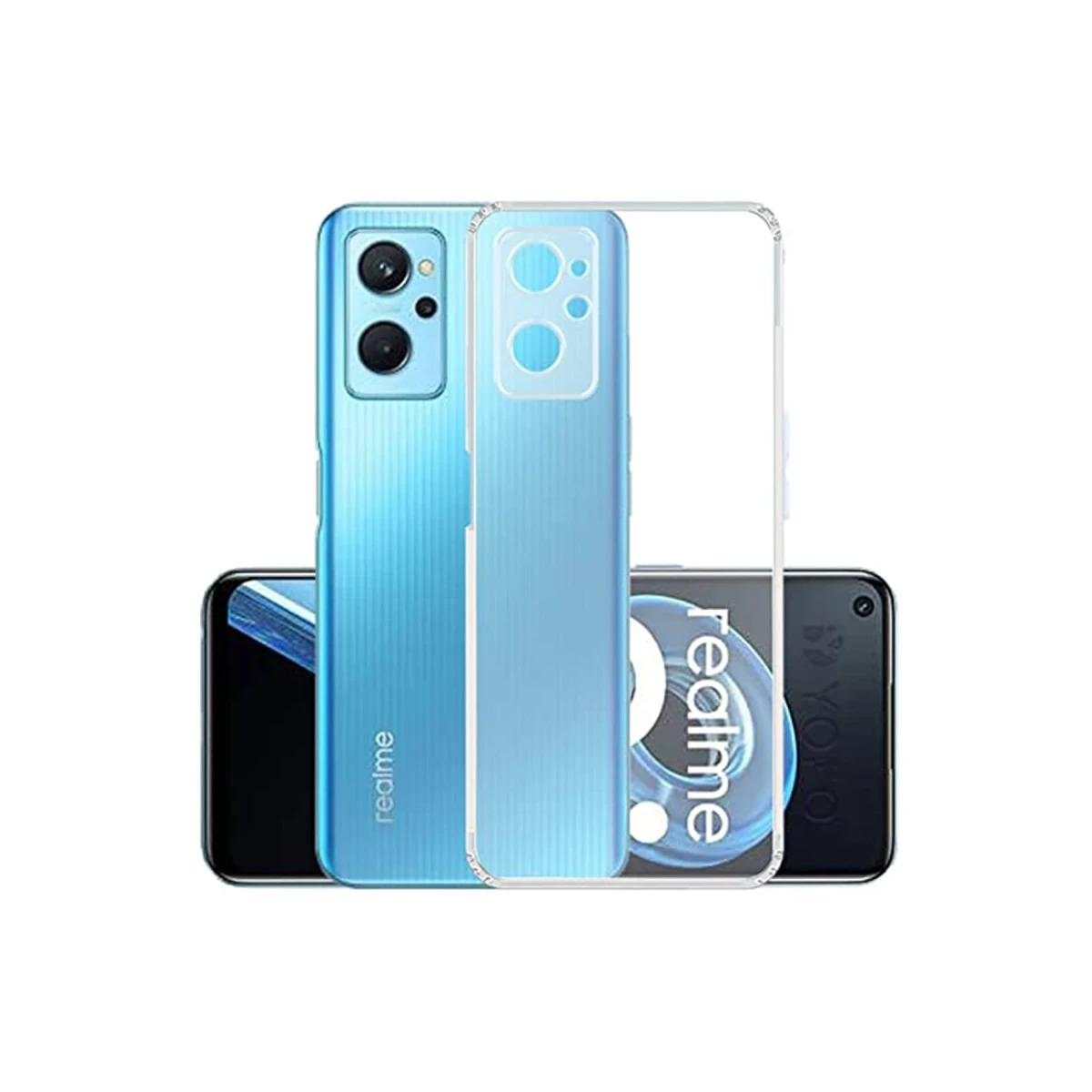 Newface Realme 9i 4G Kılıf Lüx Şeffaf Silikon — görsel 4