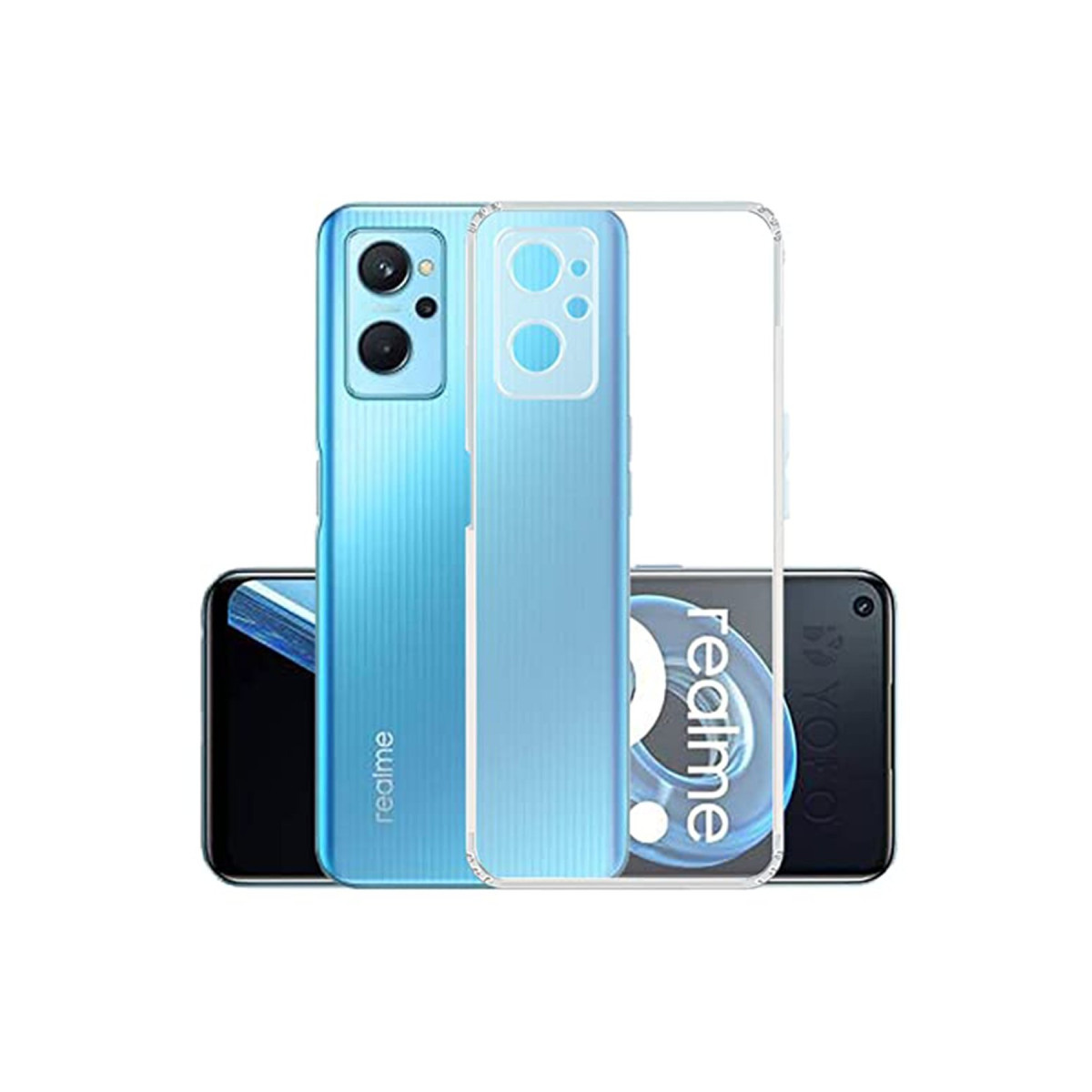 Newface Realme 9i 4G Kılıf Lüx Şeffaf Silikon — görsel 6
