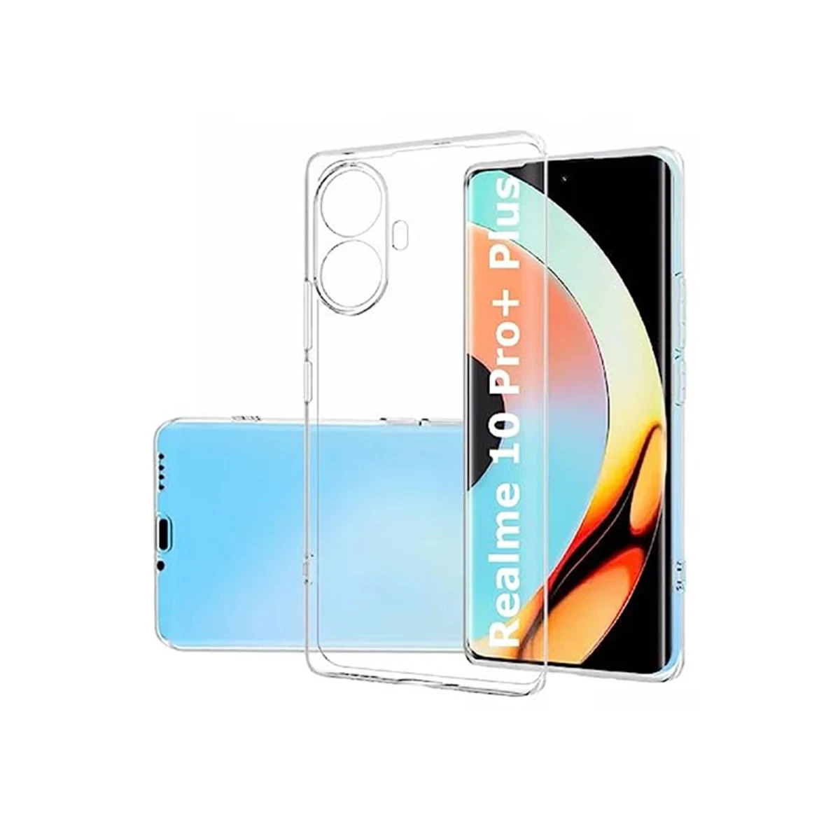Newface Realme 10 Pro Plus 5G Kılıf Lüx Şeffaf Silikon — görsel 3