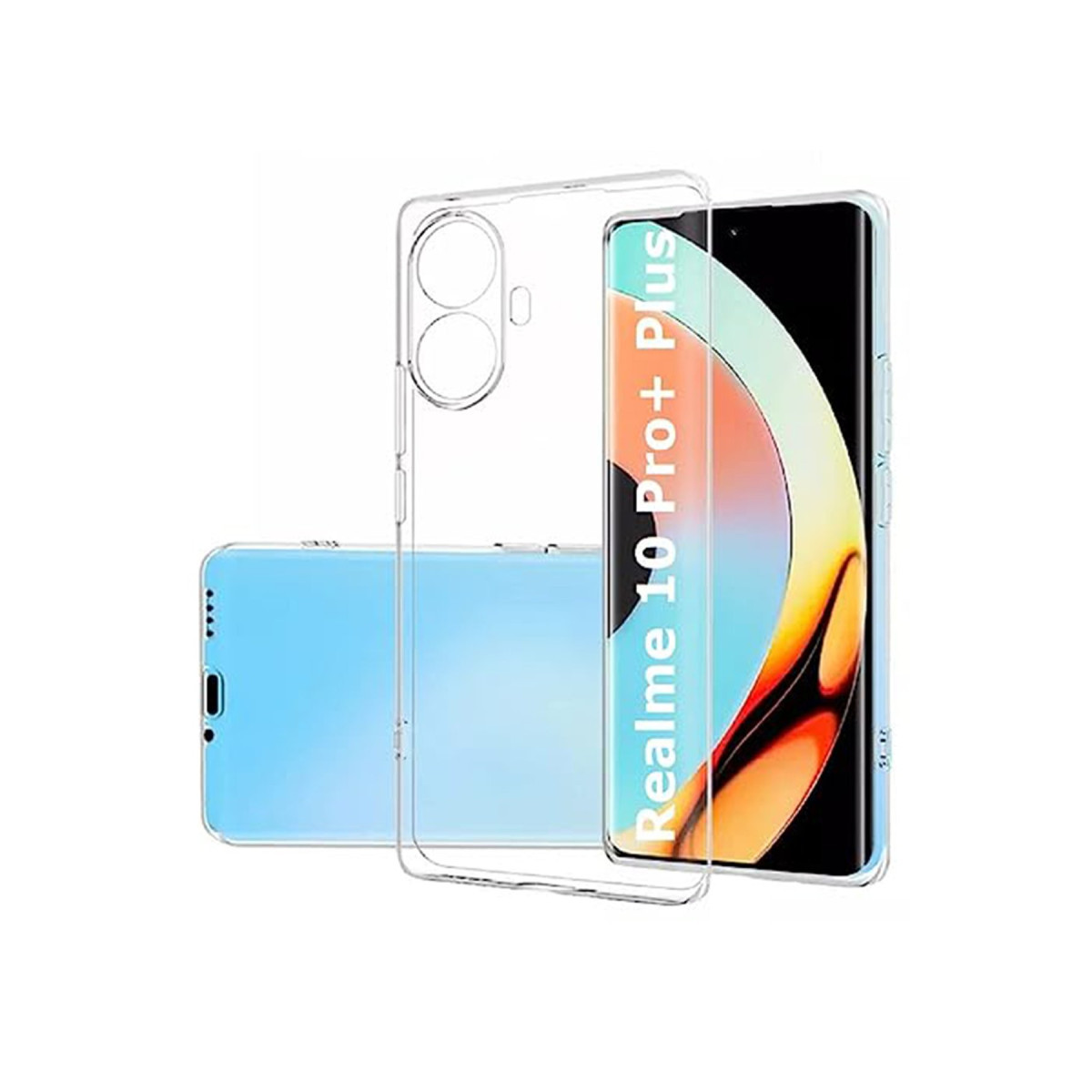 Newface Realme 10 Pro Plus 5G Kılıf Lüx Şeffaf Silikon — görsel 5