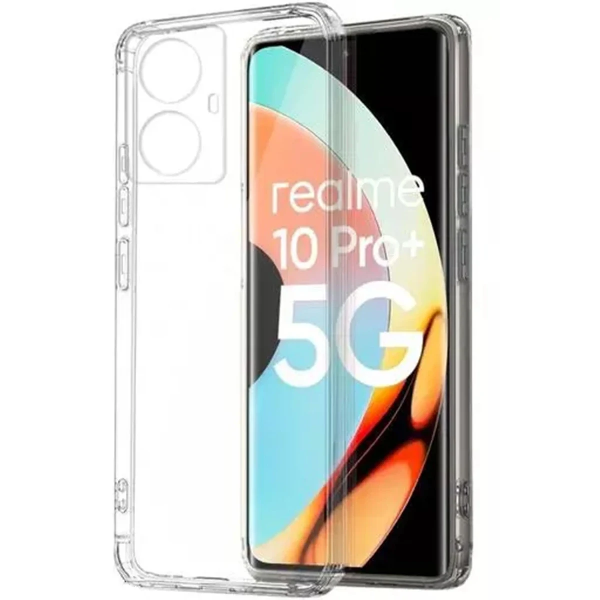 Newface Realme 10 Pro Plus 5G Kılıf Lüx Şeffaf Silikon — görsel 4