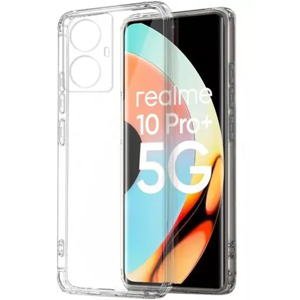 Newface Realme 10 Pro Plus 5G Kılıf Lüx Şeffaf Silikon — görsel 6