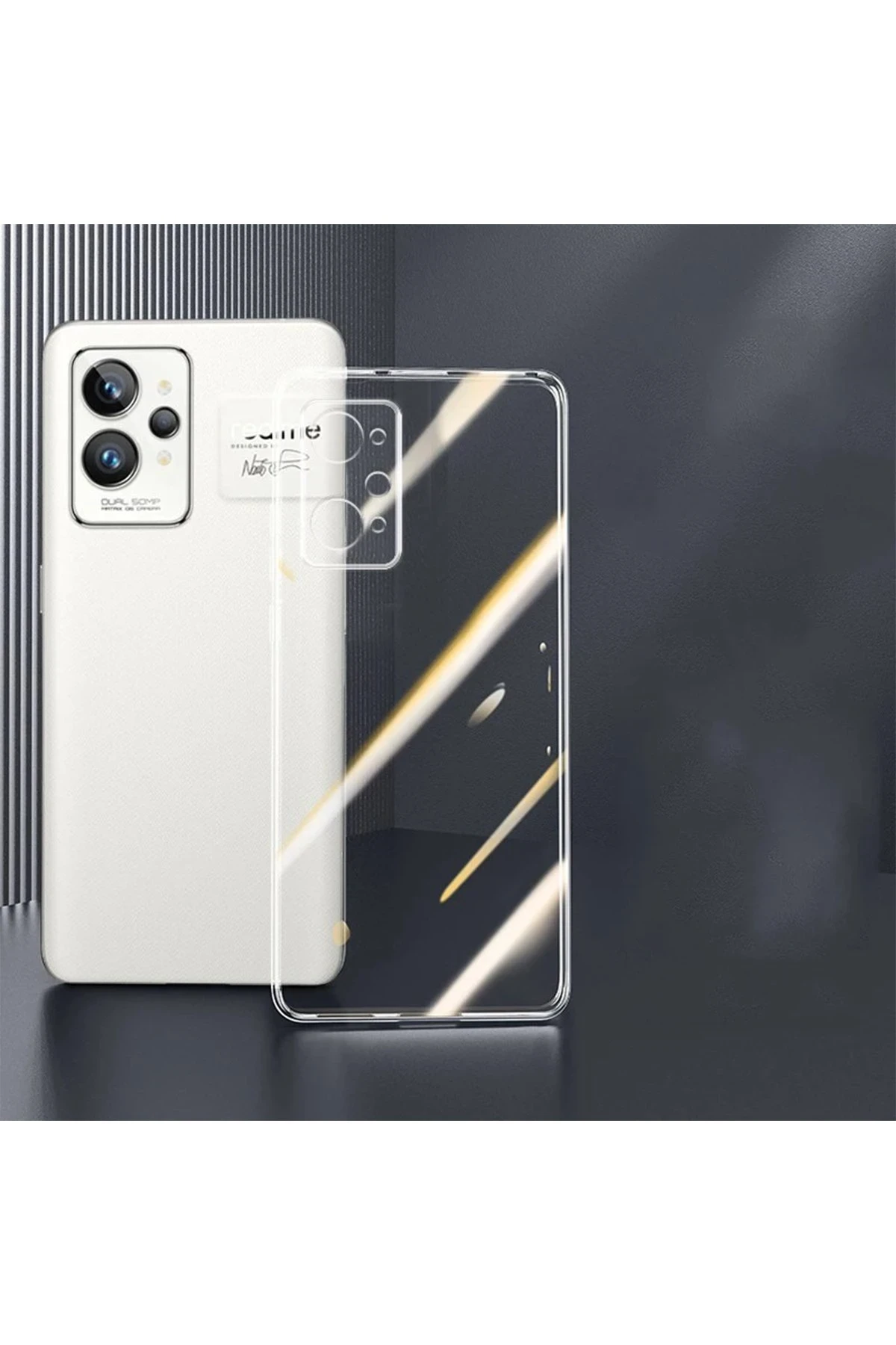 Newface Realme GT2 5G Kılıf Lüx Şeffaf Silikon — görsel 2