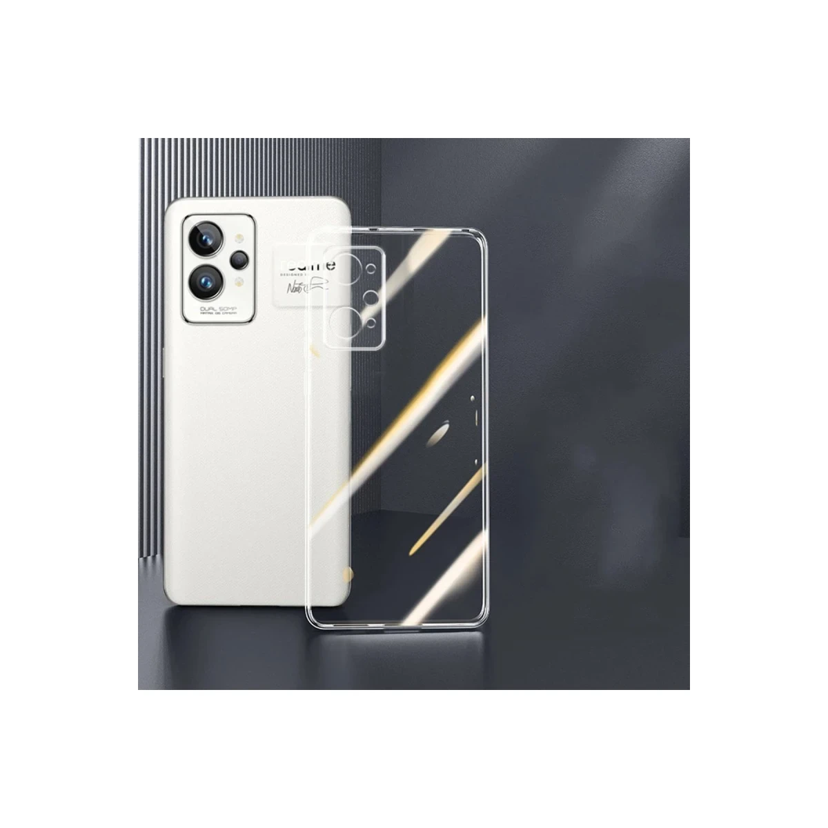 Newface Realme GT2 5G Kılıf Lüx Şeffaf Silikon — görsel 4