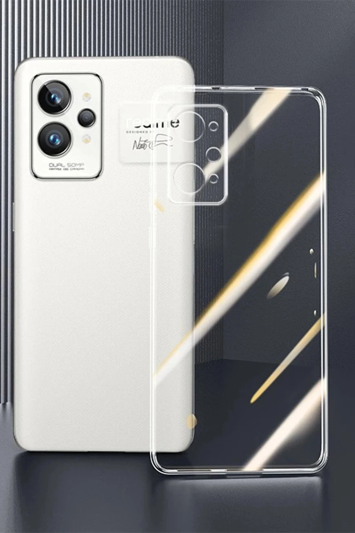 Newface Realme GT2 Pro 5G Kılıf Lüx Şeffaf Silikon