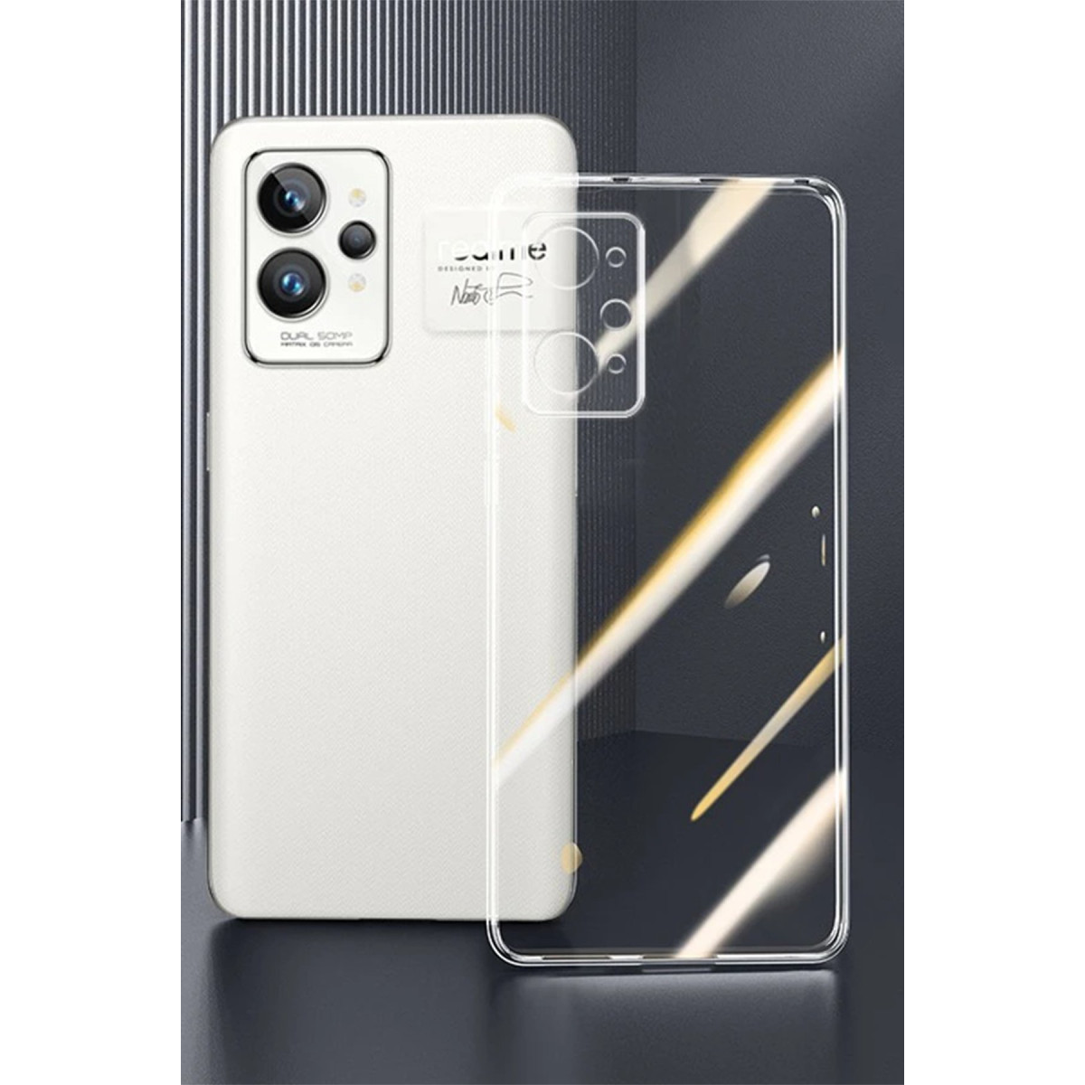 Newface Realme GT2 Pro 5G Kılıf Lüx Şeffaf Silikon — görsel 12