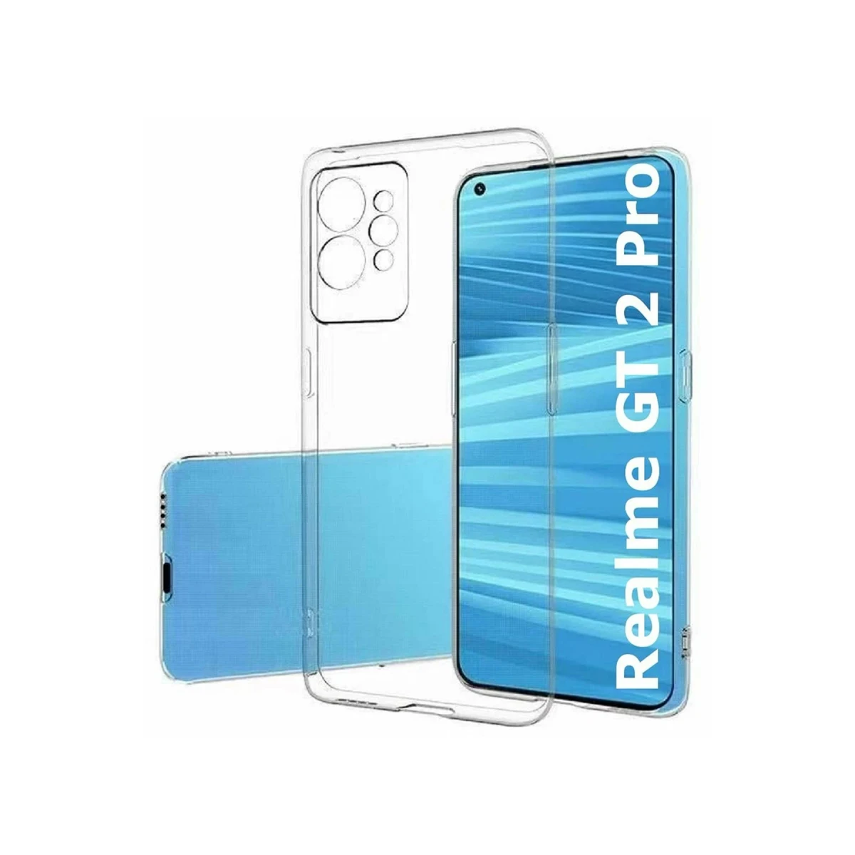 Newface Realme GT2 Pro 5G Kılıf Lüx Şeffaf Silikon — görsel 9