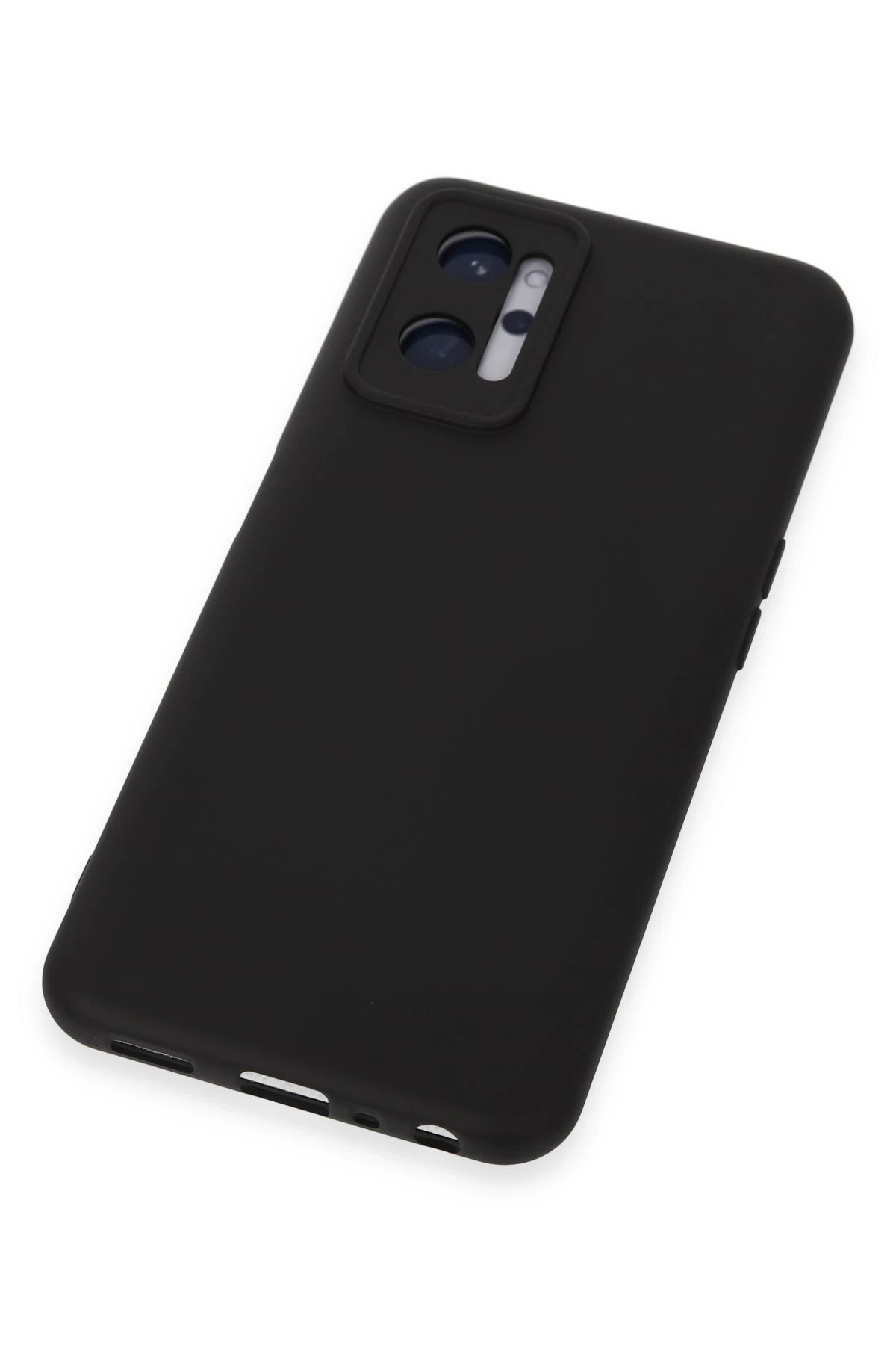Newface Realme 9i 4G Kılıf Nano içi Kadife Silikon - Siyah