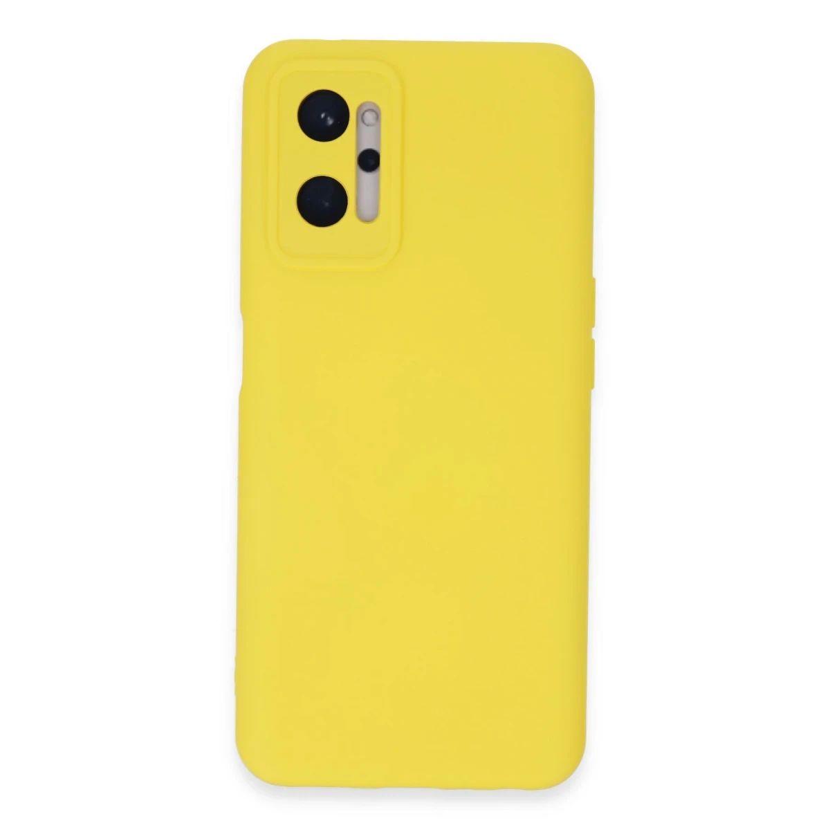 Newface Realme 9i 4G Kılıf Nano içi Kadife Silikon - Sarı