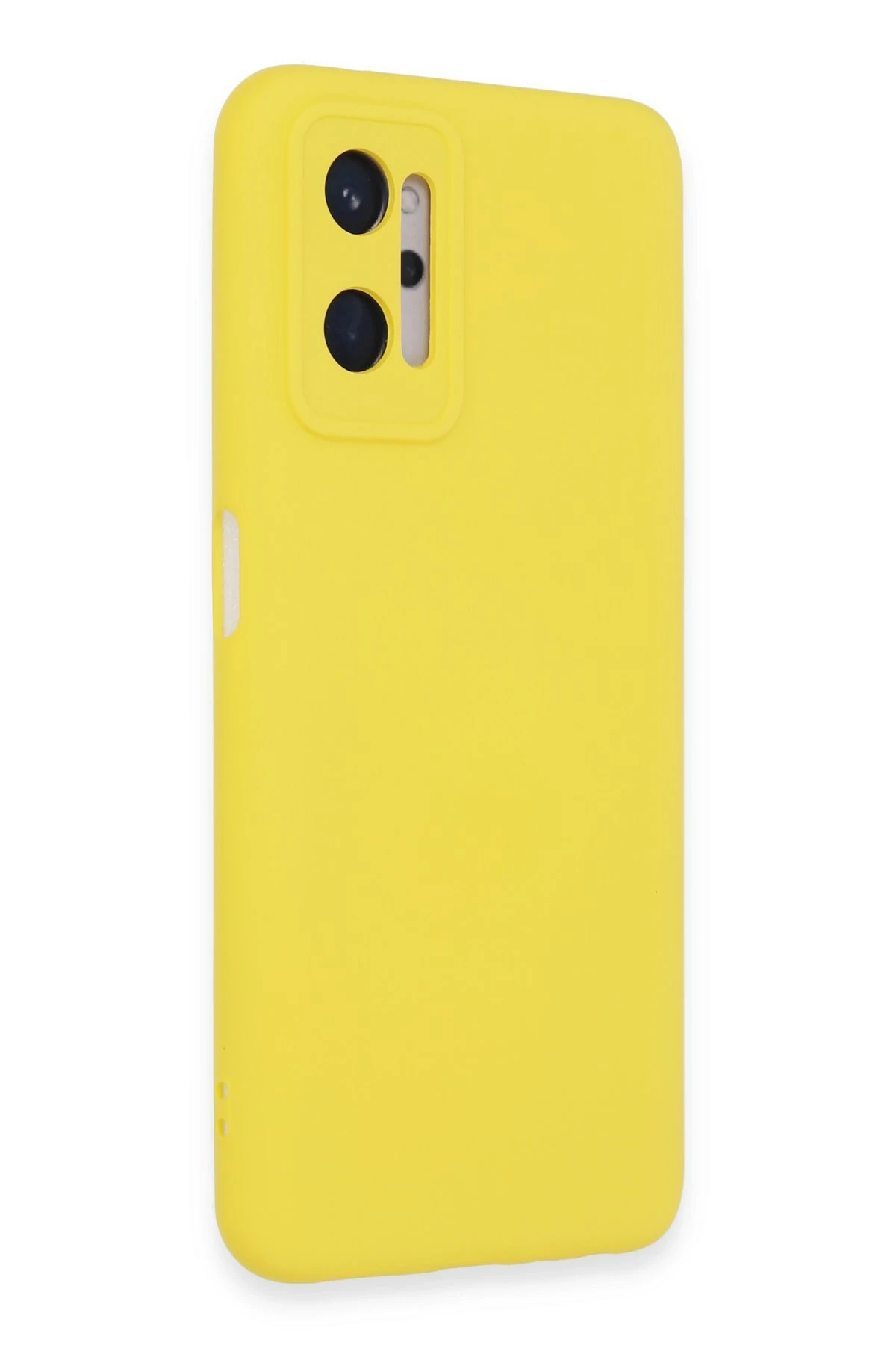 Newface Realme 9i 4G Kılıf Nano içi Kadife Silikon - Sarı