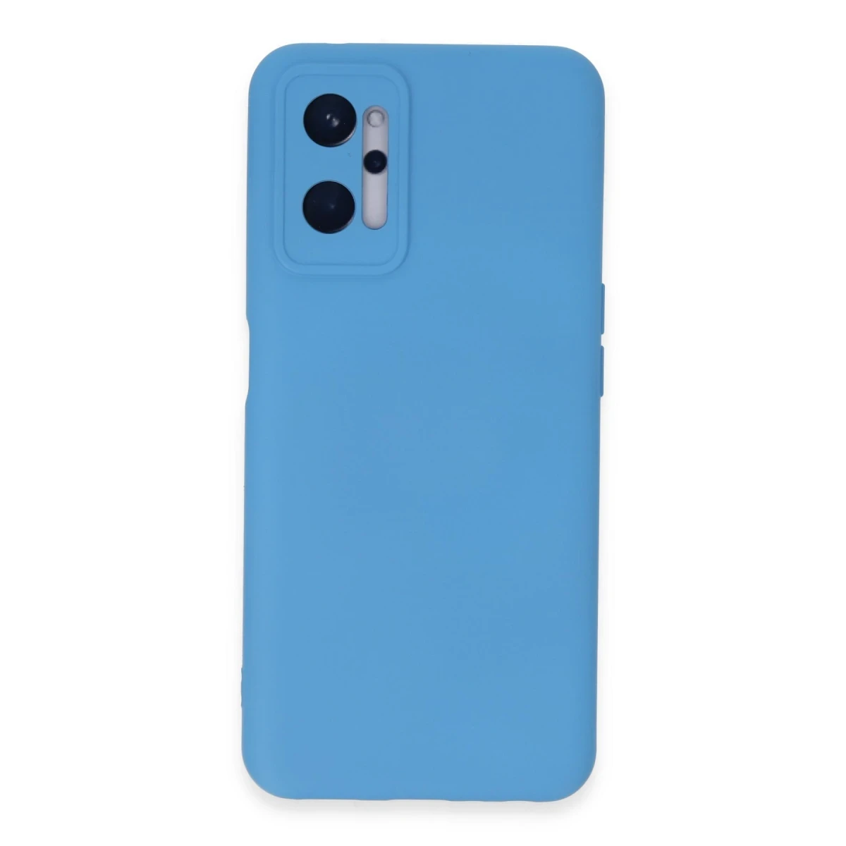 Newface Realme 9i 4G Kılıf Nano içi Kadife Silikon - Mavi