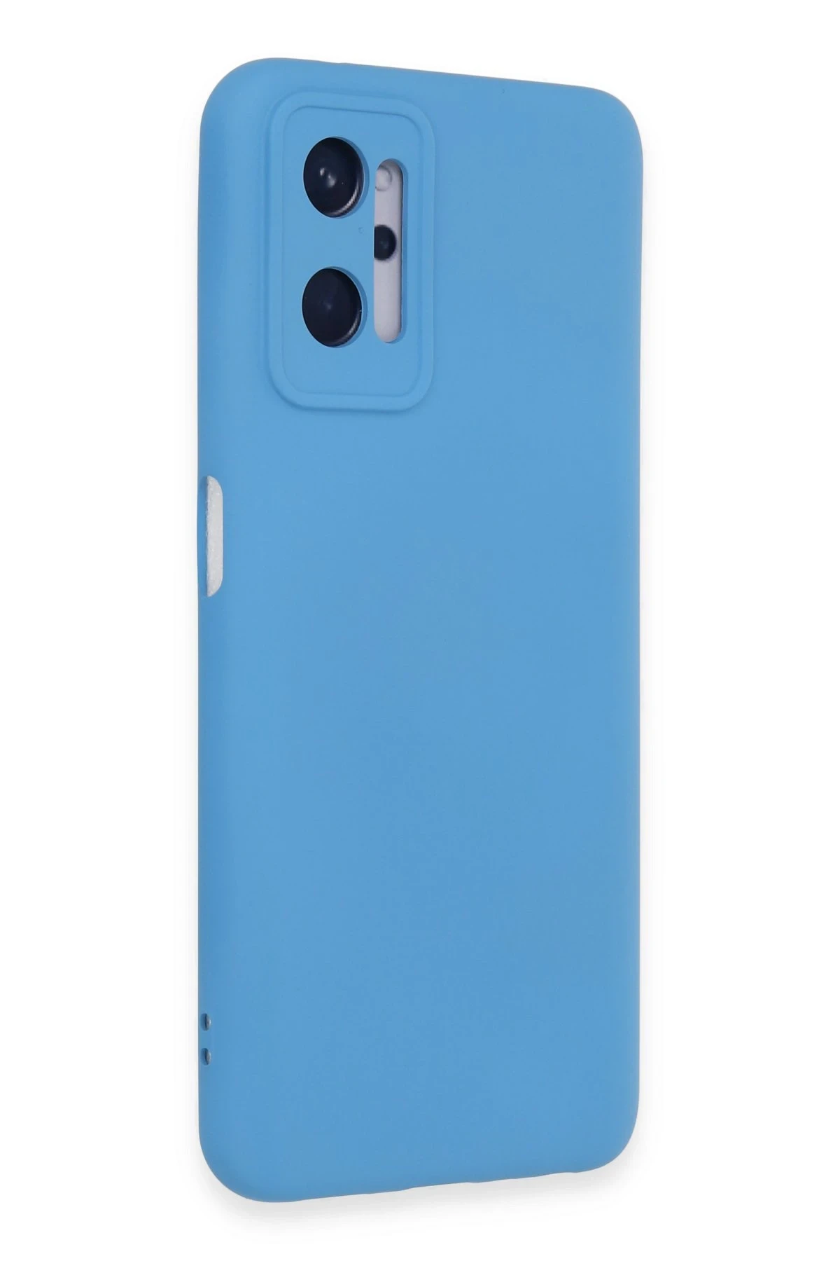 Newface Realme 9i 4G Kılıf Nano içi Kadife Silikon - Mavi