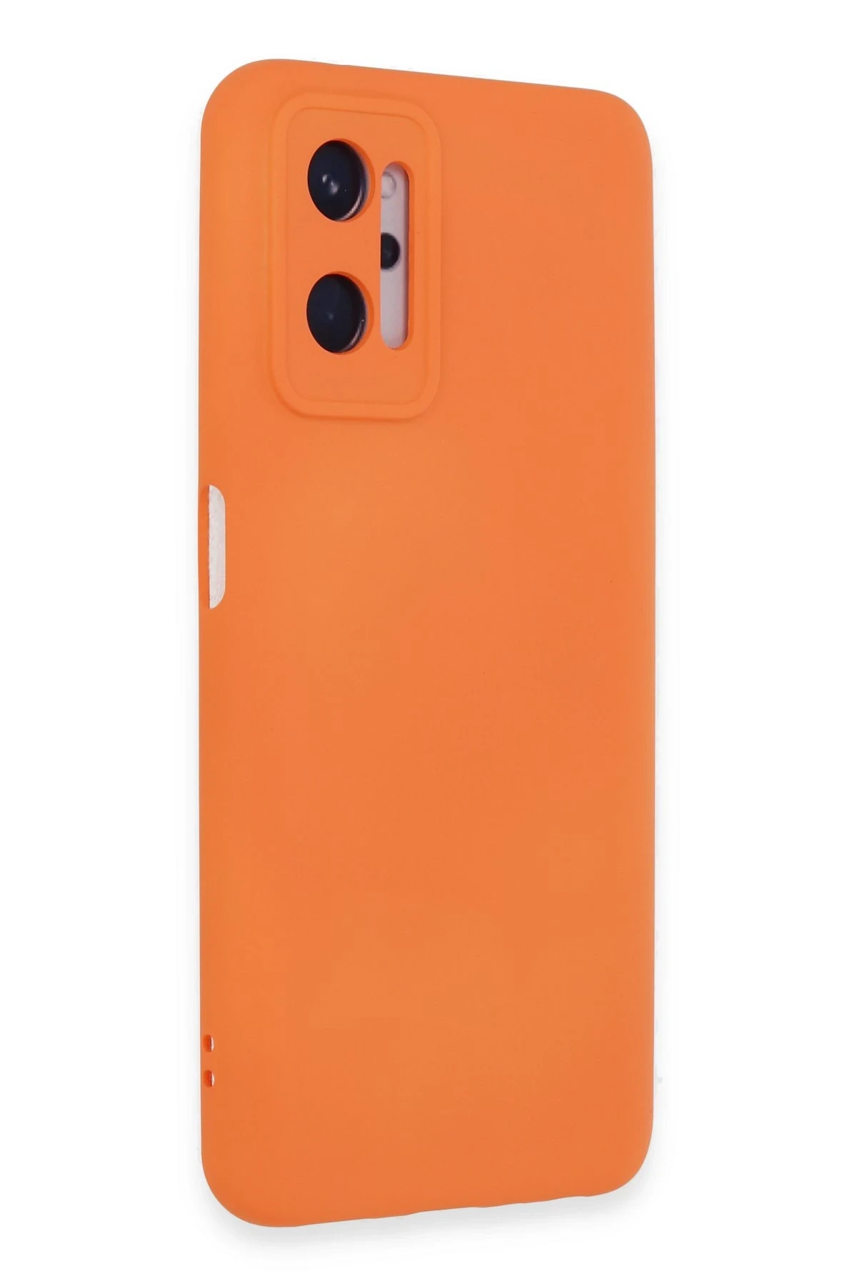 Newface Realme 9i 4G Kılıf Nano içi Kadife Silikon - Turuncu