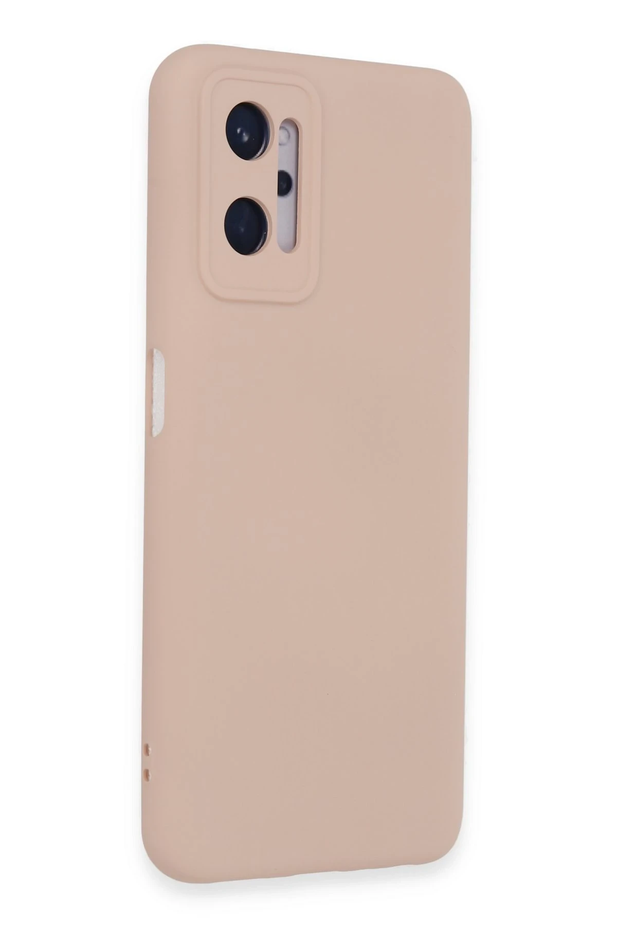 Newface Realme 9i 4G Kılıf Nano içi Kadife Silikon - Pudra
