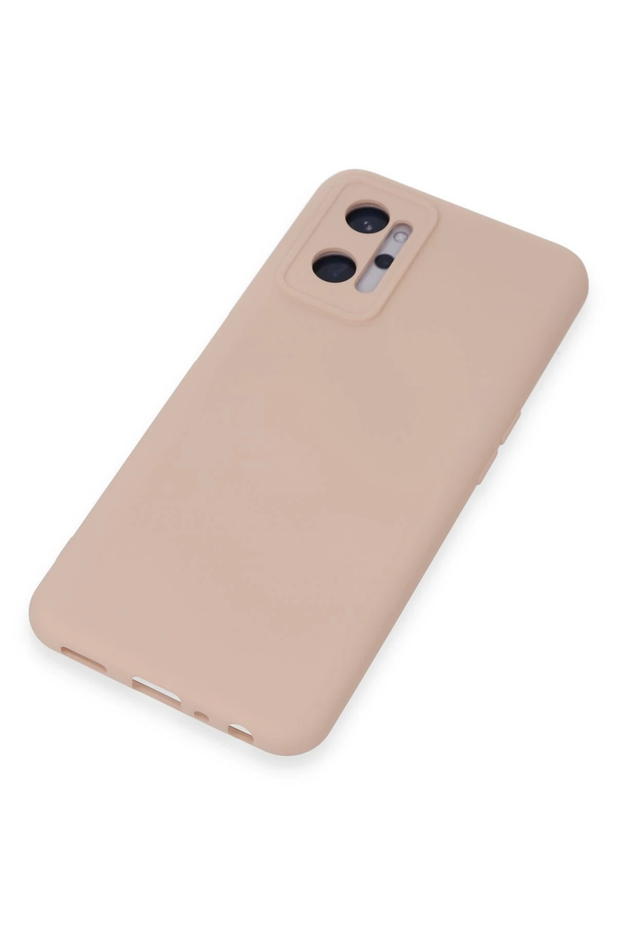 Newface Realme 9i 4G Kılıf Nano içi Kadife Silikon - Pudra