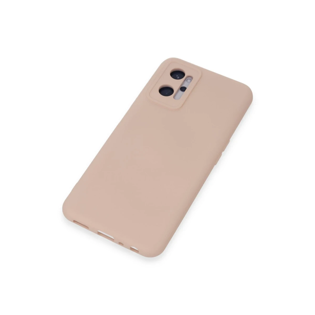 Newface Realme 9i 4G Kılıf Nano içi Kadife Silikon - Pudra