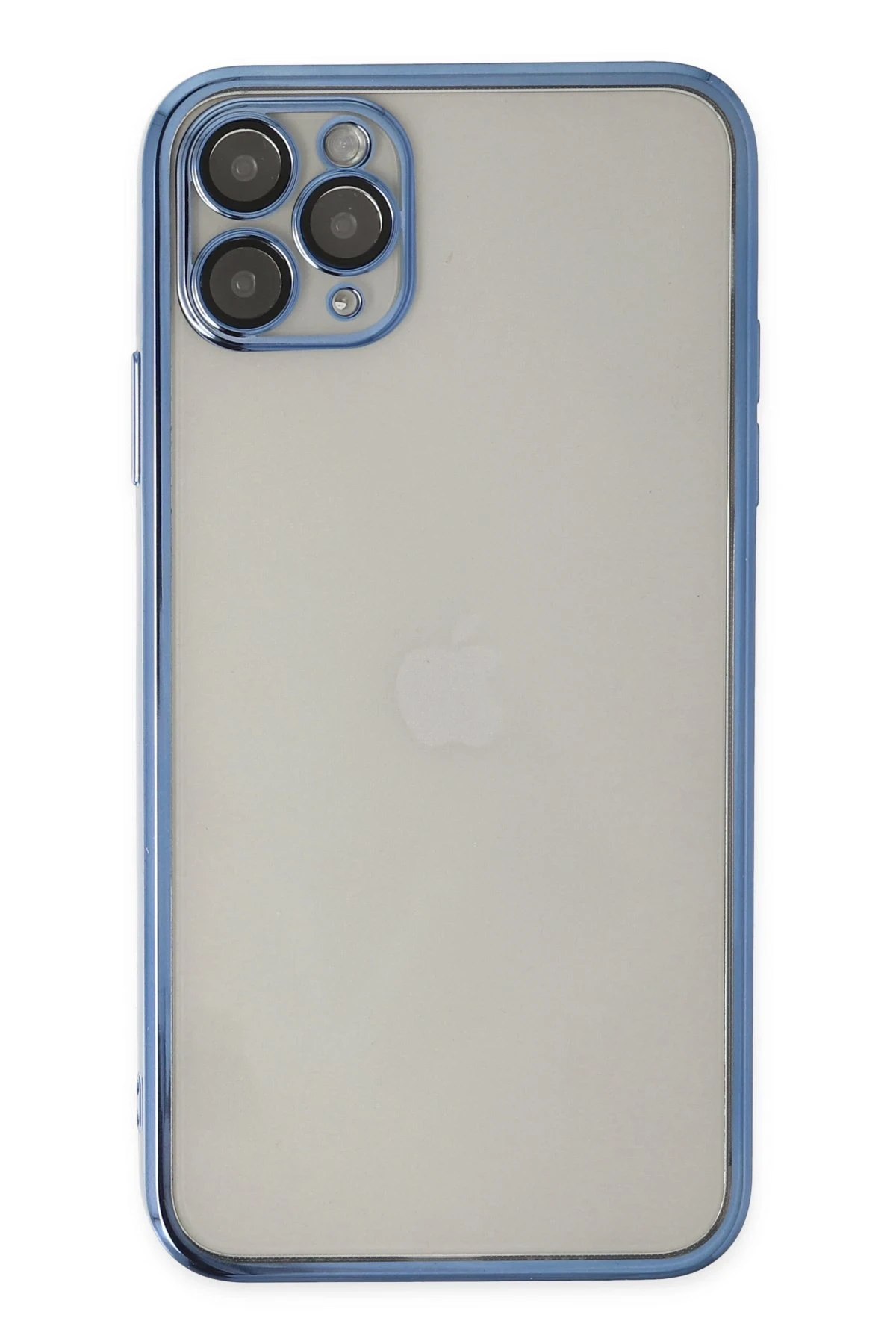 Newface iPhone 11 Pro Kılıf Razer Lensli Silikon - Açık Mavi