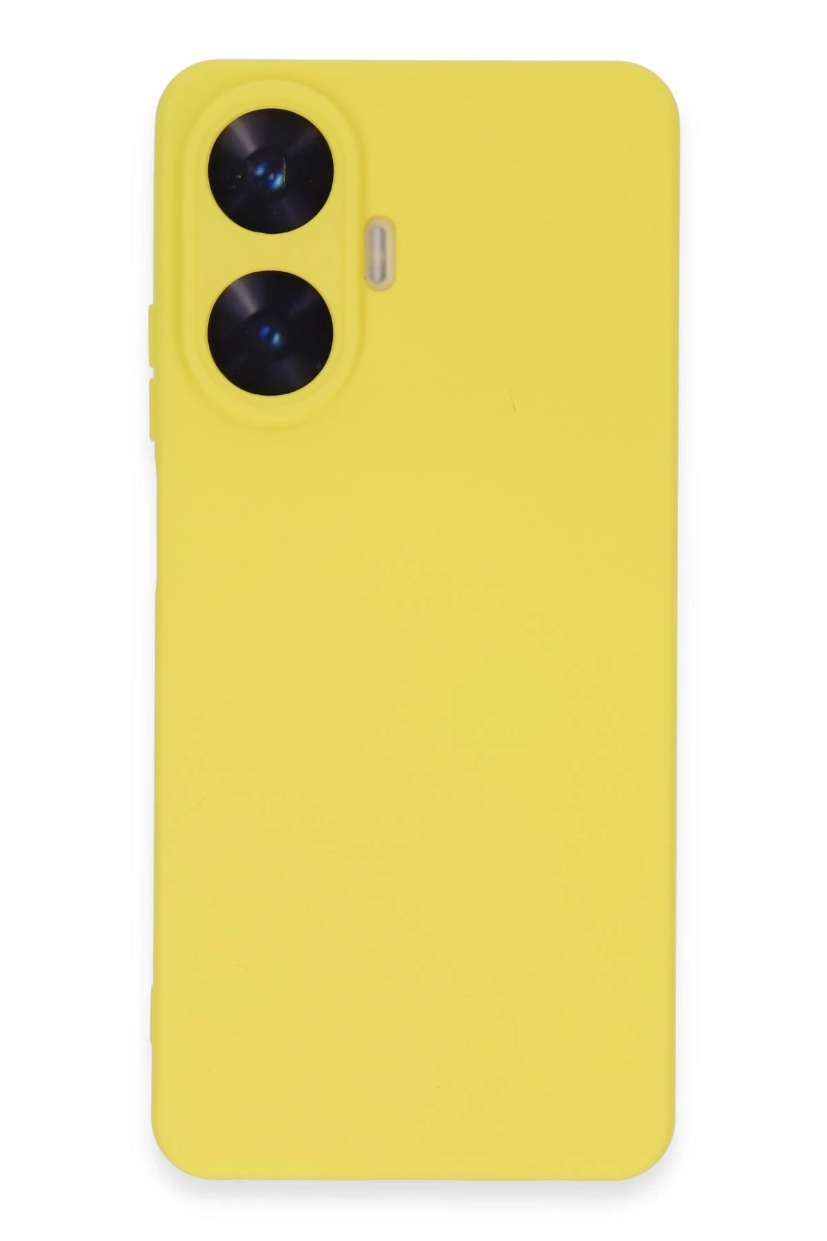 Newface Realme C55 Kılıf Nano içi Kadife Silikon - Sarı