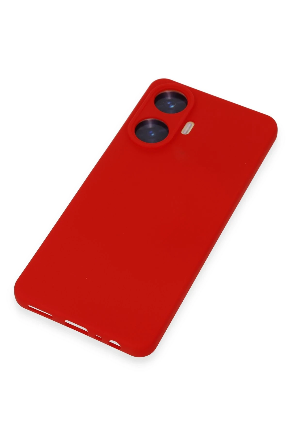 Newface Realme C55 Kılıf Nano içi Kadife Silikon - Kırmızı