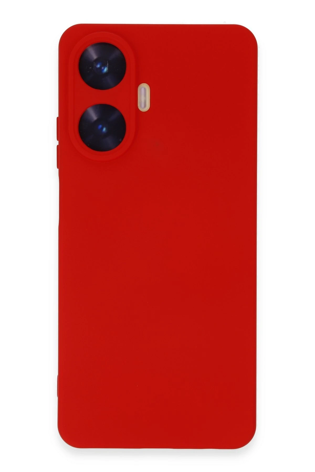 Newface Realme C55 Kılıf Nano içi Kadife Silikon - Kırmızı